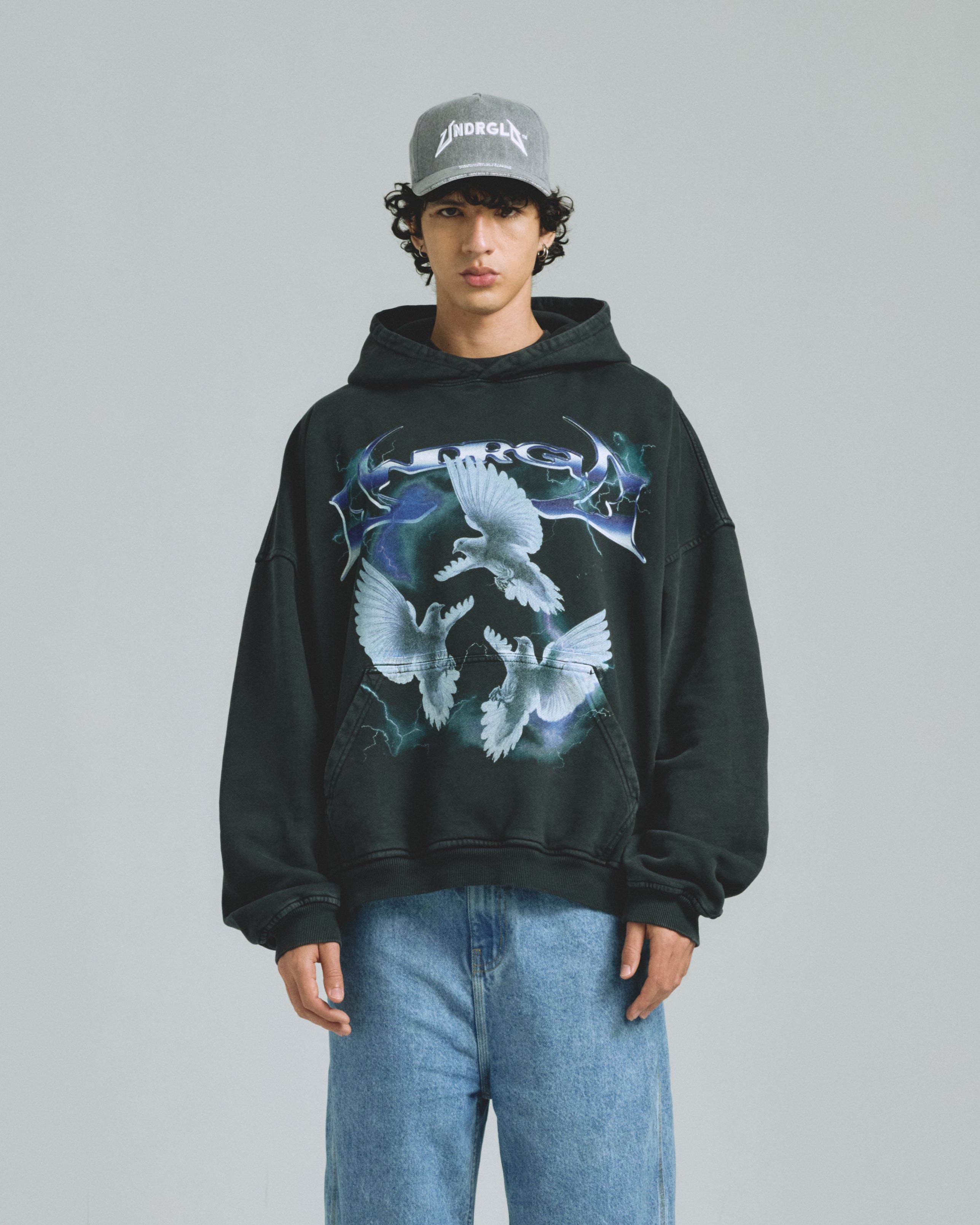 Thunder Rider Pigeons Hoodie Black