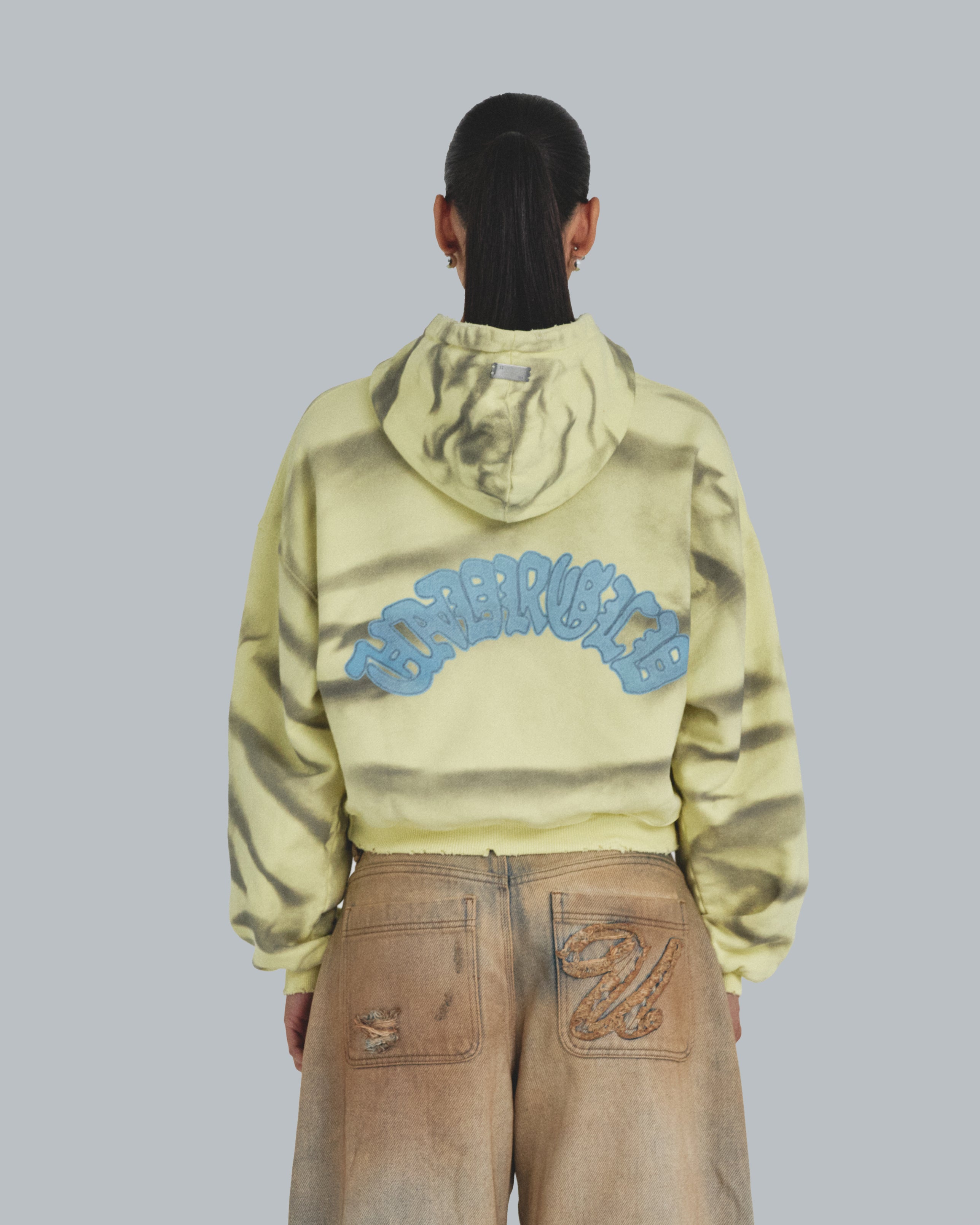 W Holy State Divinity Boxy Fit Hoodie Aged Yellow