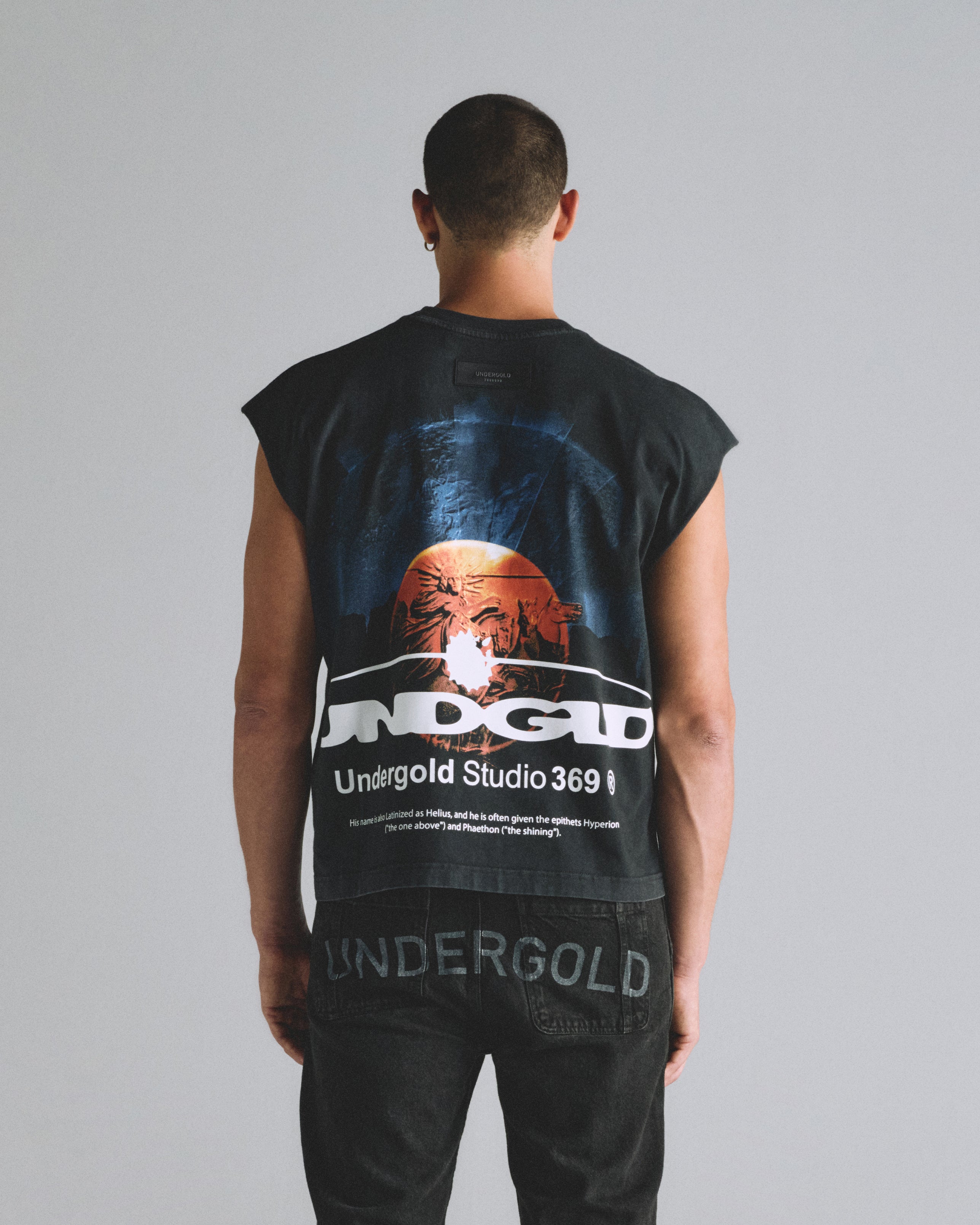 Helios Phases Sleeveless Tshirt Vintage Black