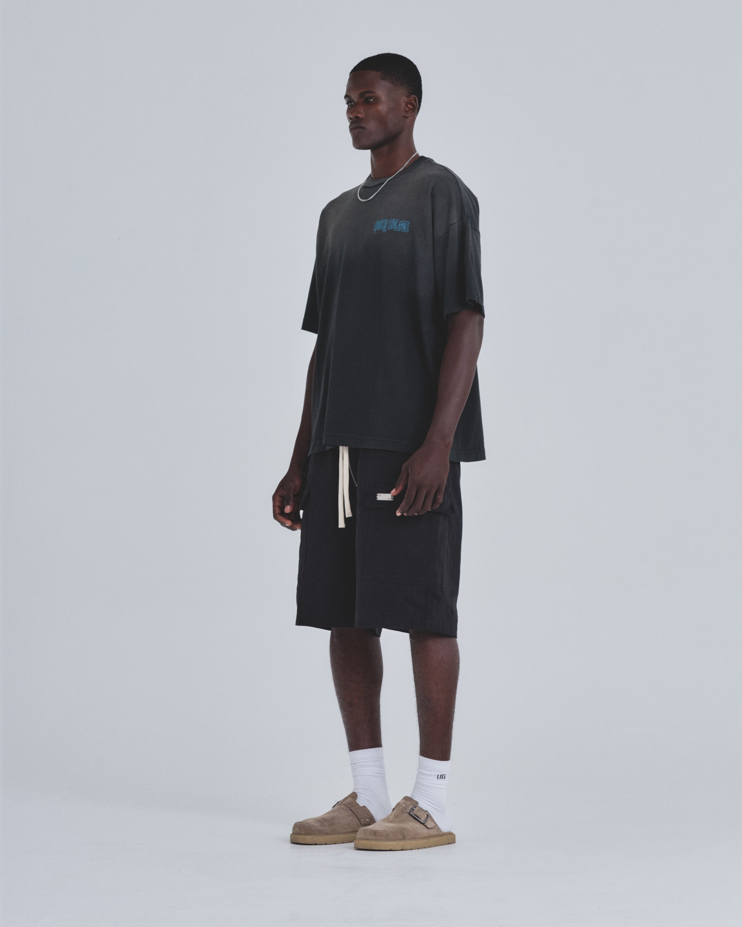 Basics Utility Zippered Shorts Black