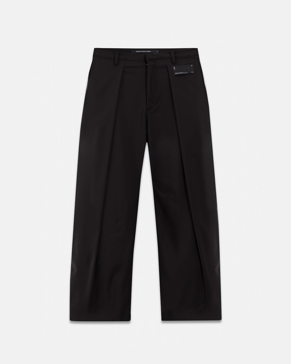 Basics Pleated Trouser Black