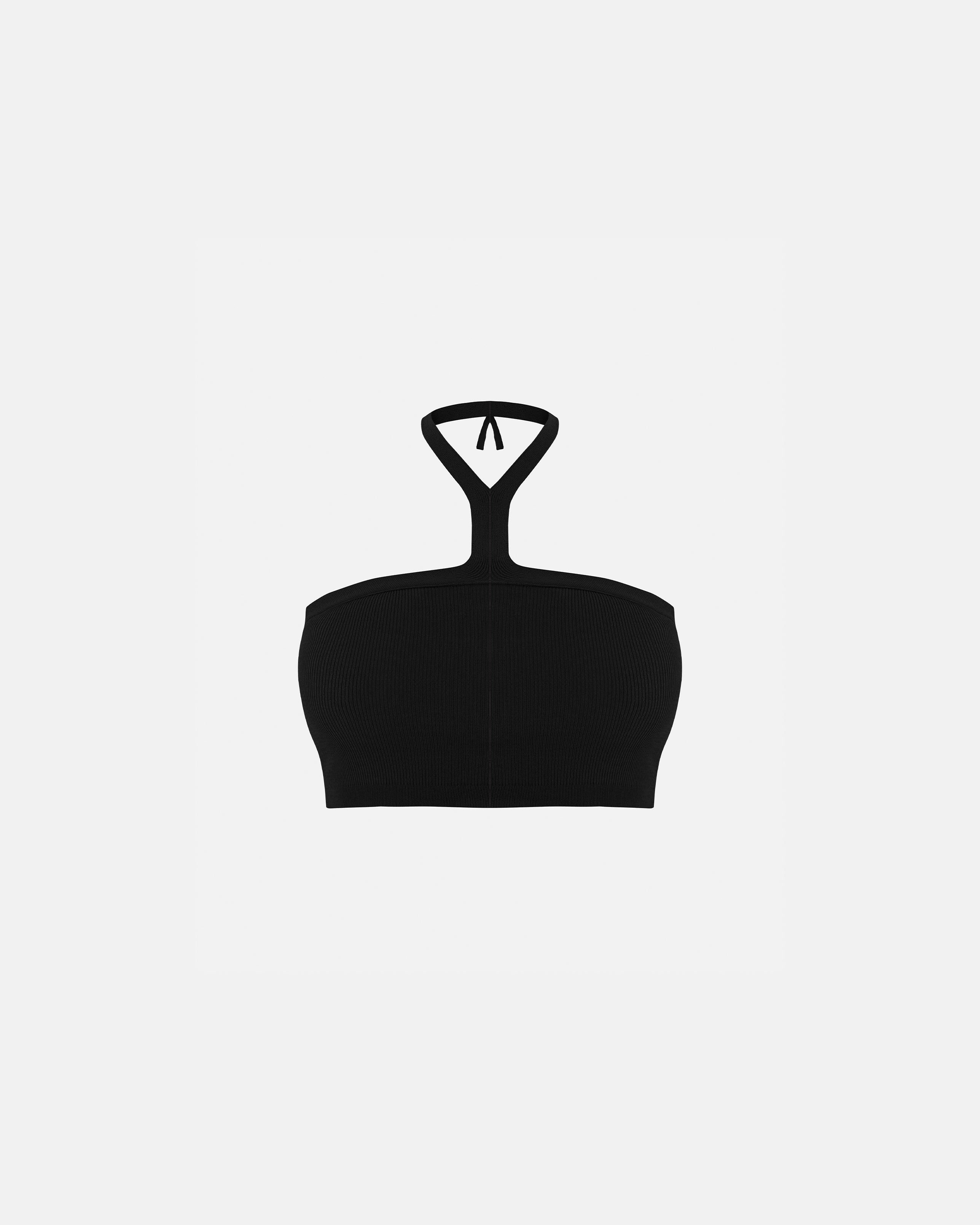Basics Knit Top Black