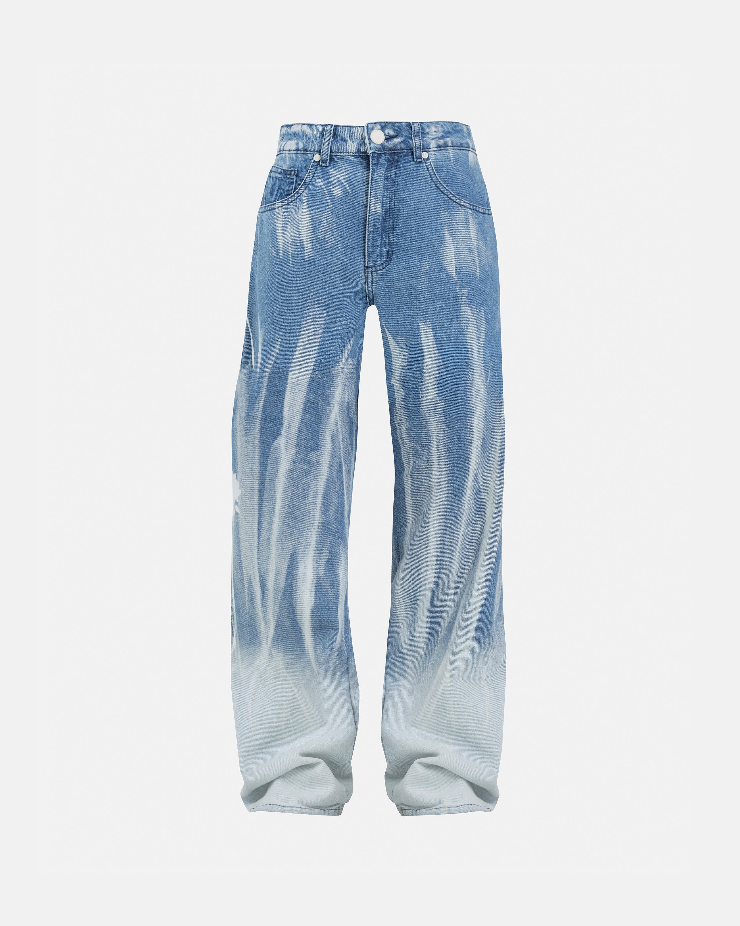 W Helios UNDGLD Wide Jeans Bleached Blue