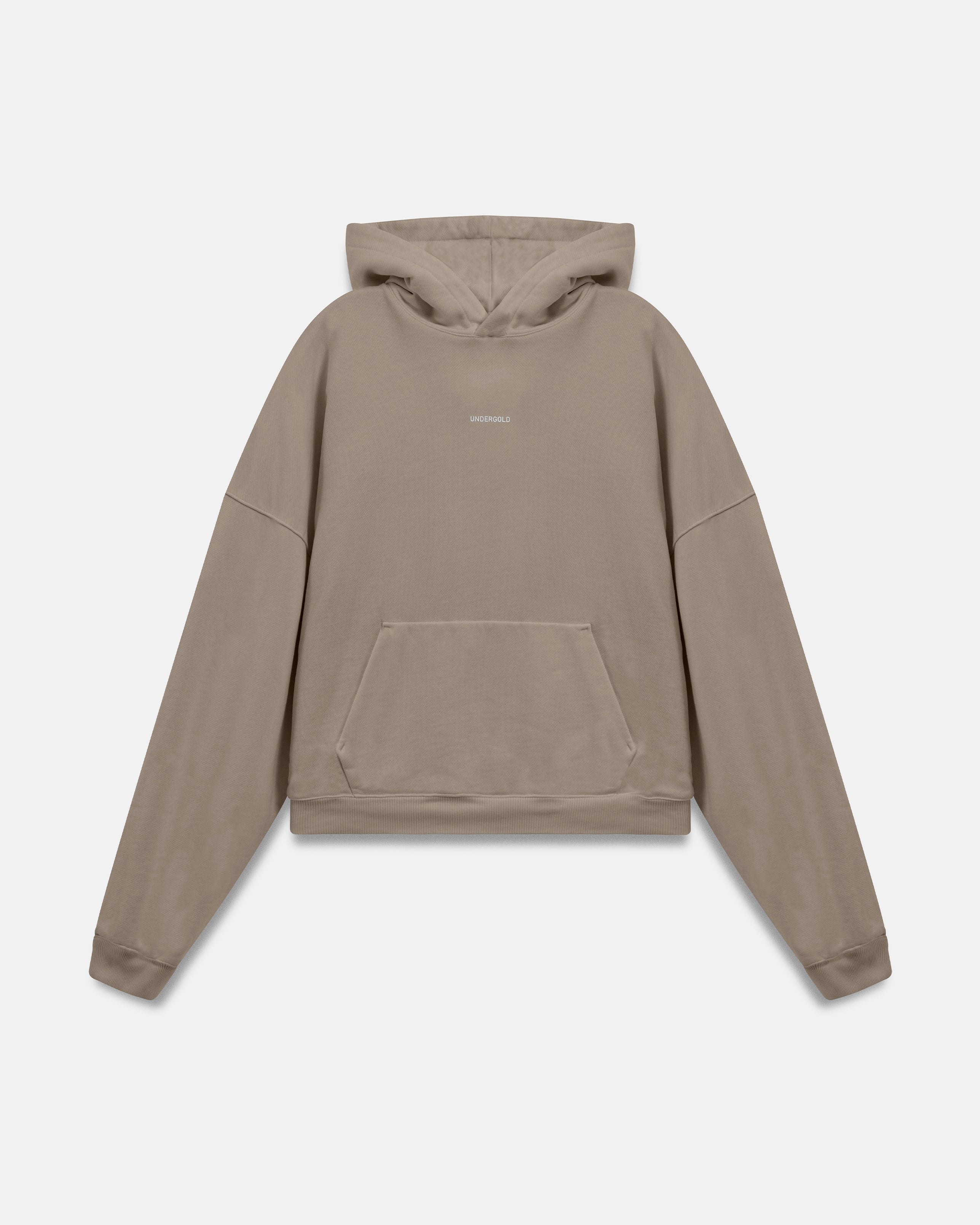 W Basics Undergold Boxy Fit Hoodie Cream