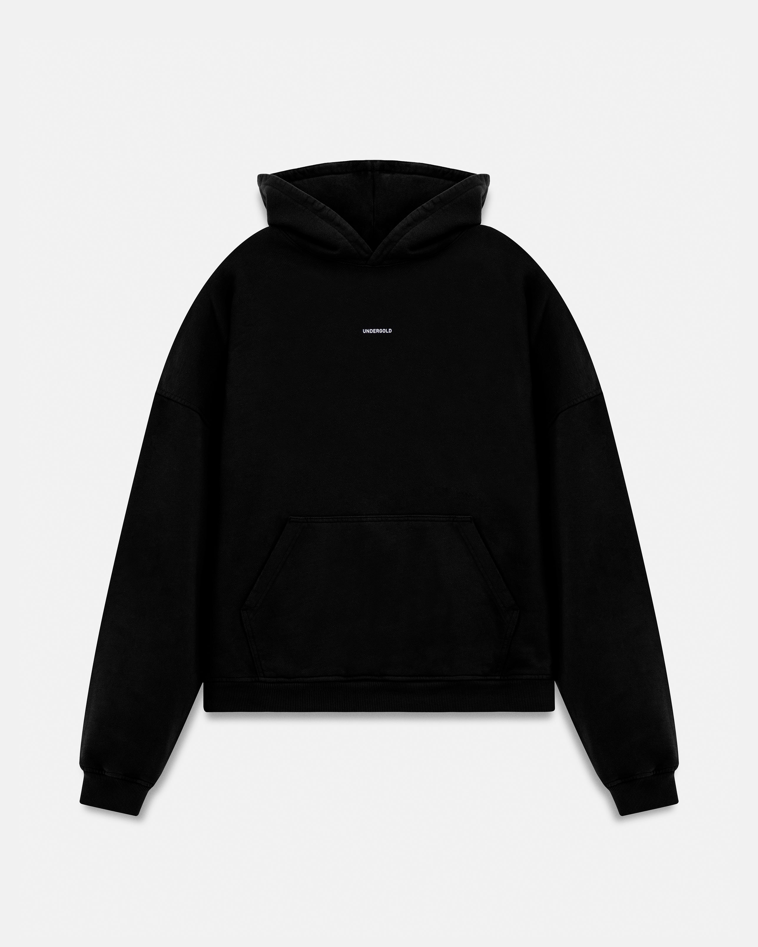 Line Basic Hoodie Black