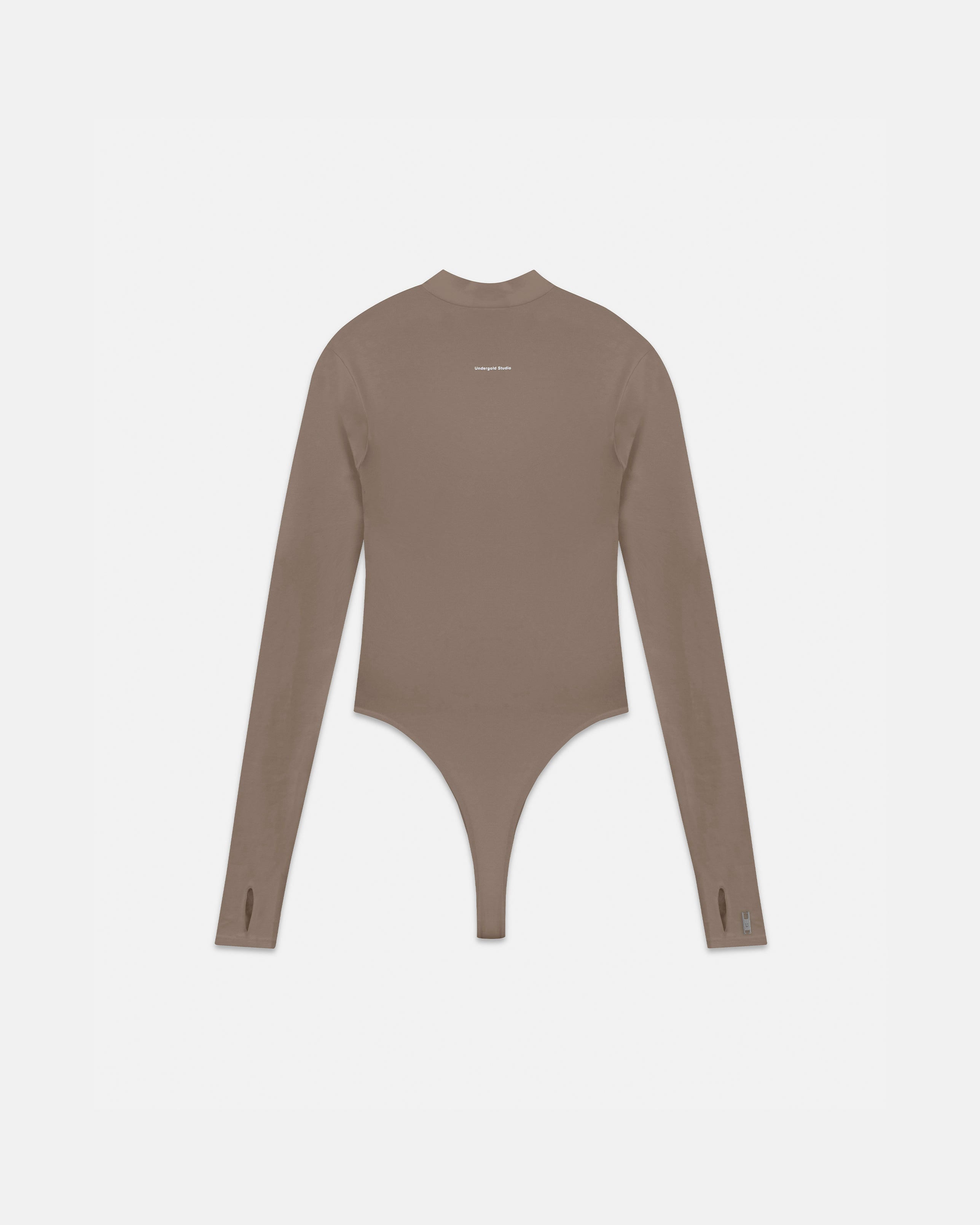 Body Line Undergold Studio Turtleneck Bodysuit Brown