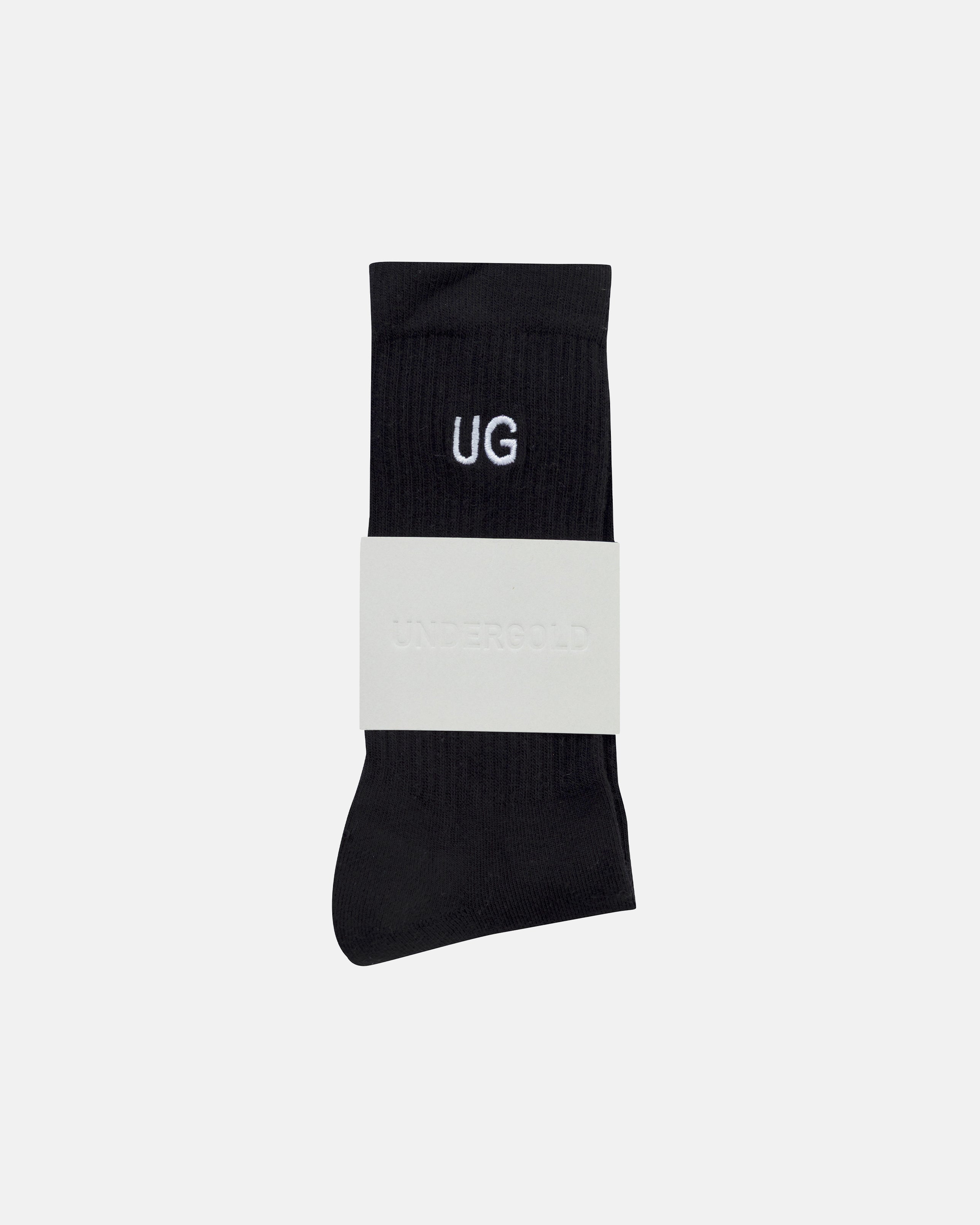 Basics Embroidered UG Socks Black