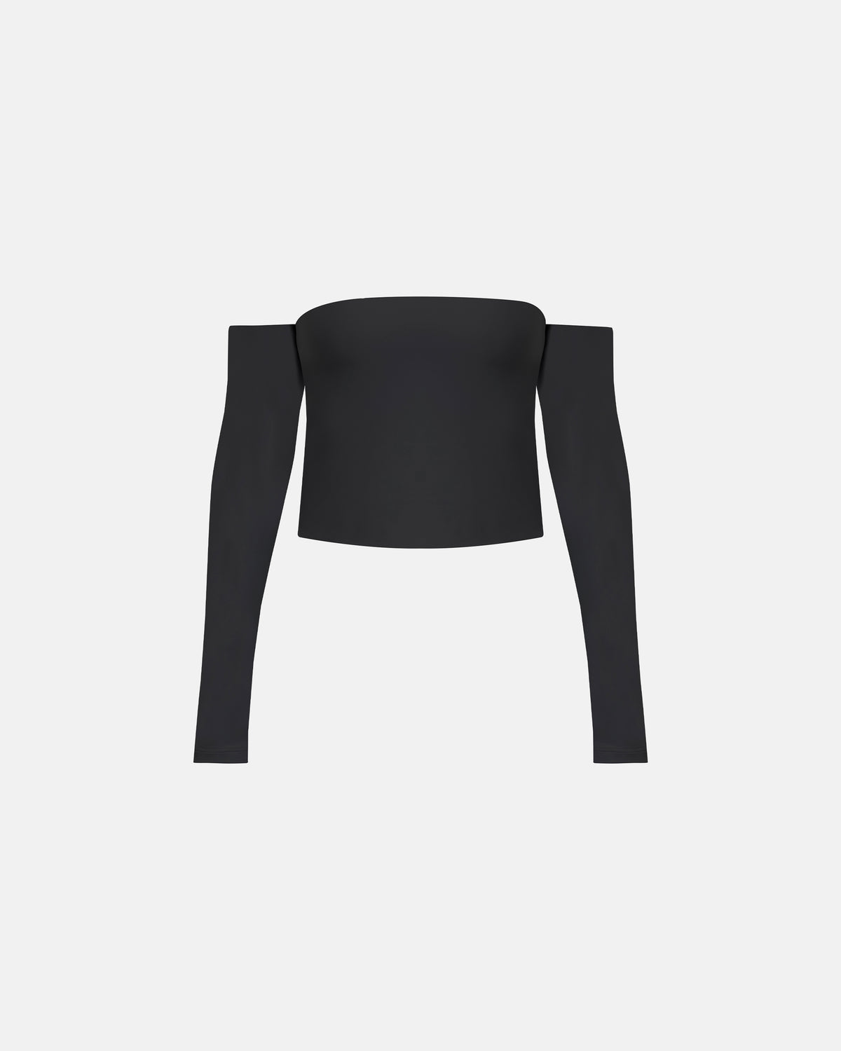 Basics Off Shoulder Long Sleeve Top Black