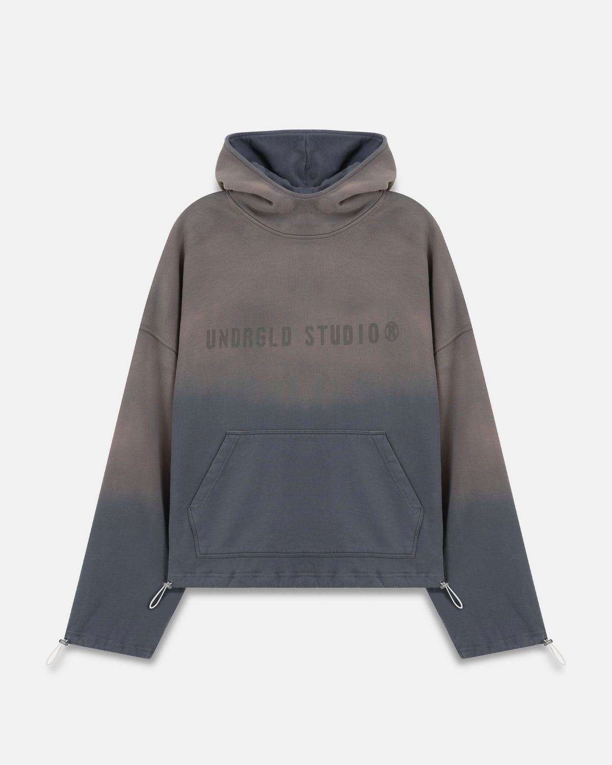 Spring Worn Logo Toggle Adjusted Hoodie Sandblast Gray