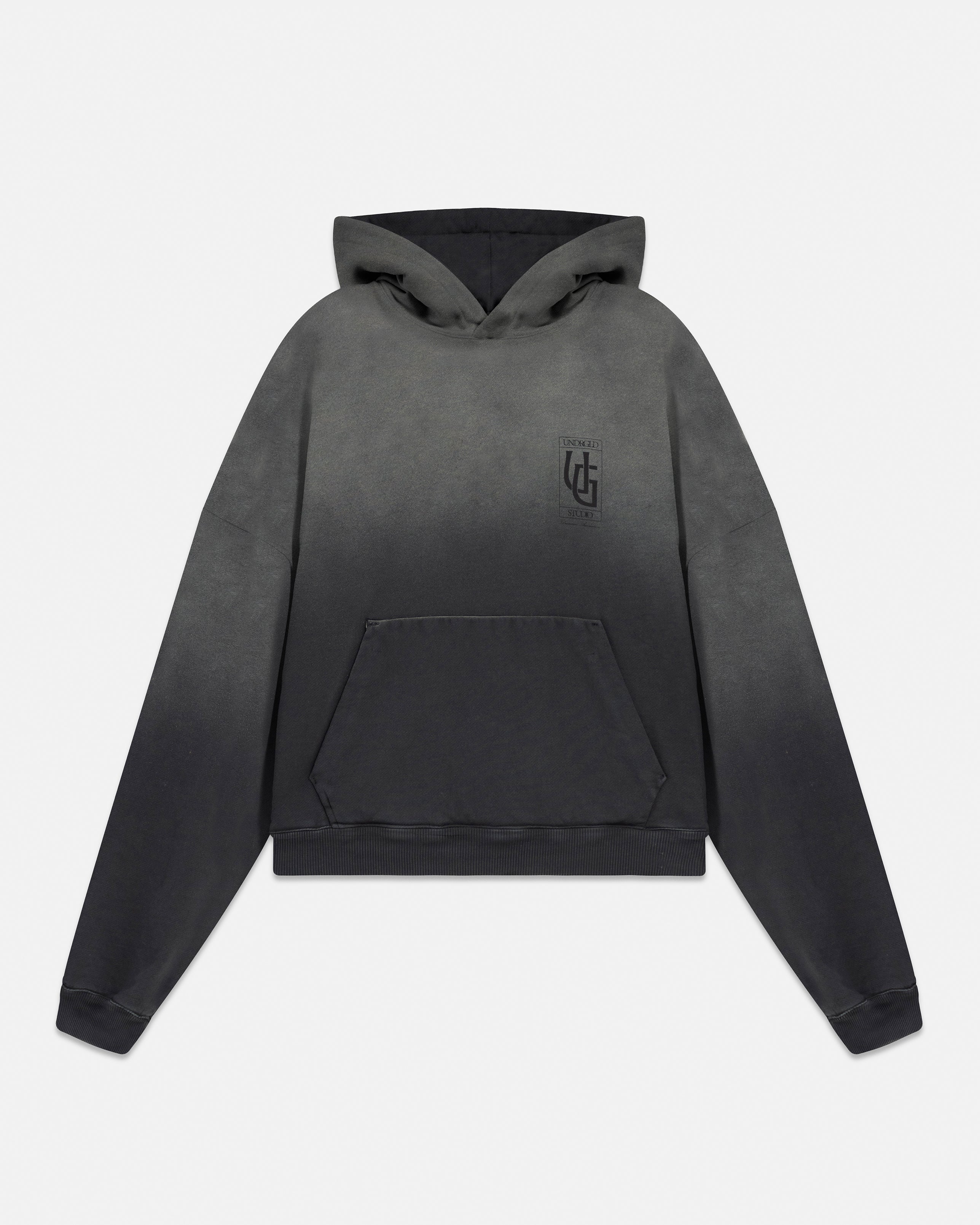 Hoodie Line UG Frame Boxy Fit Faded Black