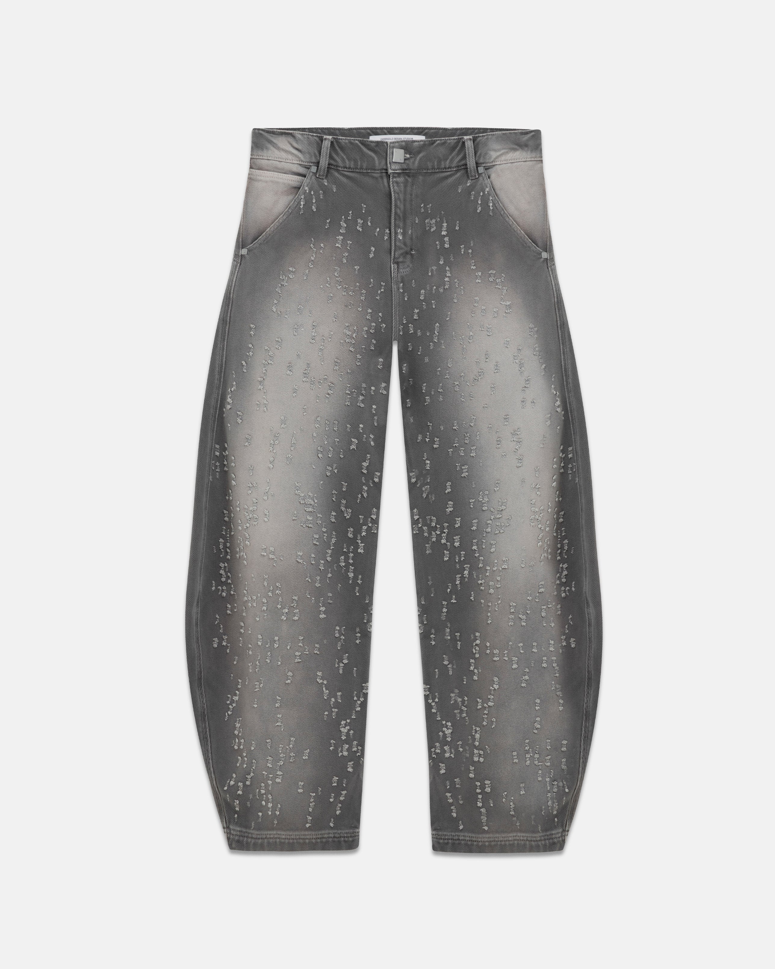 Holy State UNDRGLD Ripped Barrel Jeans Washed Gray