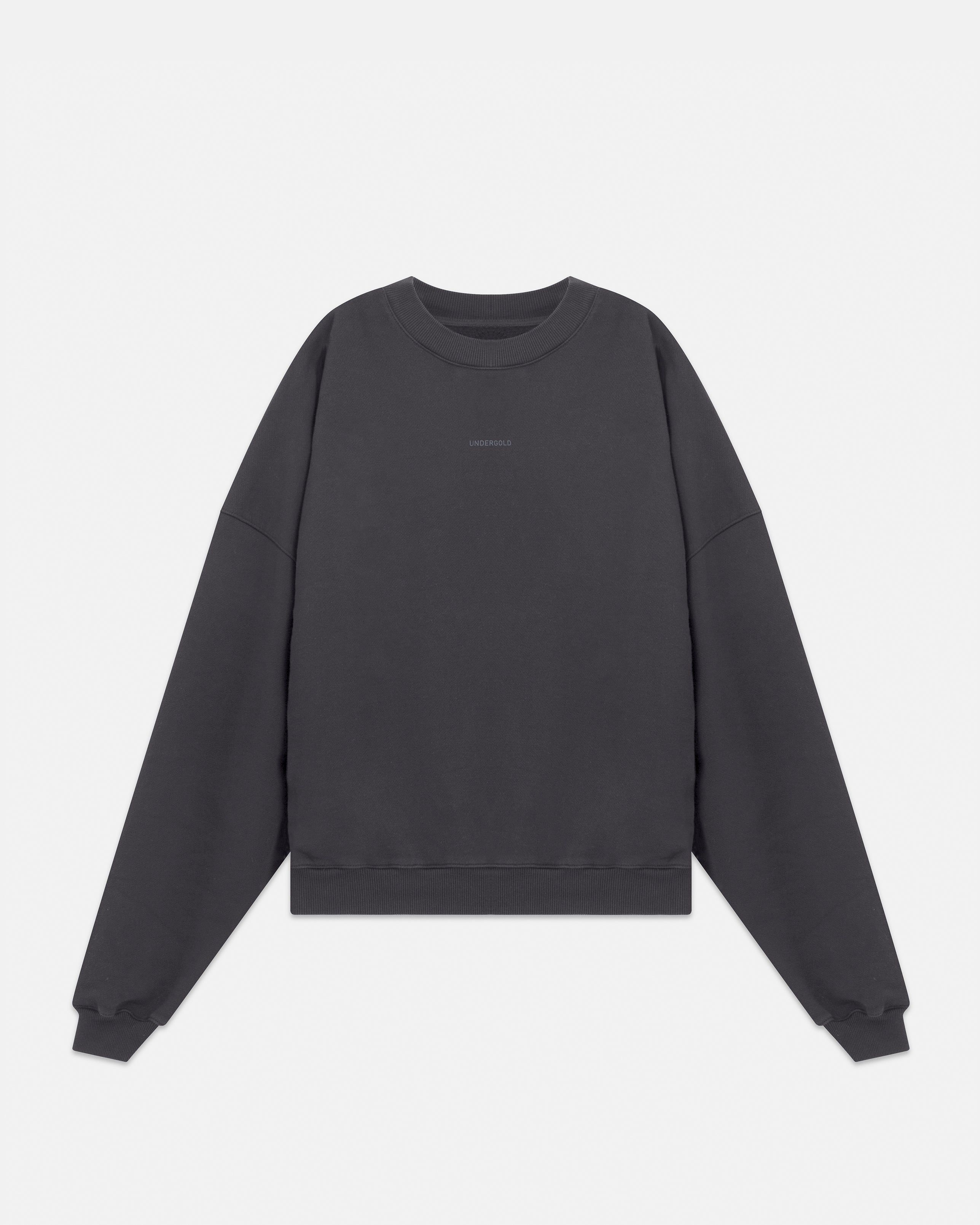 Line Basic Boxy Fit Crewneck Dark Gray
