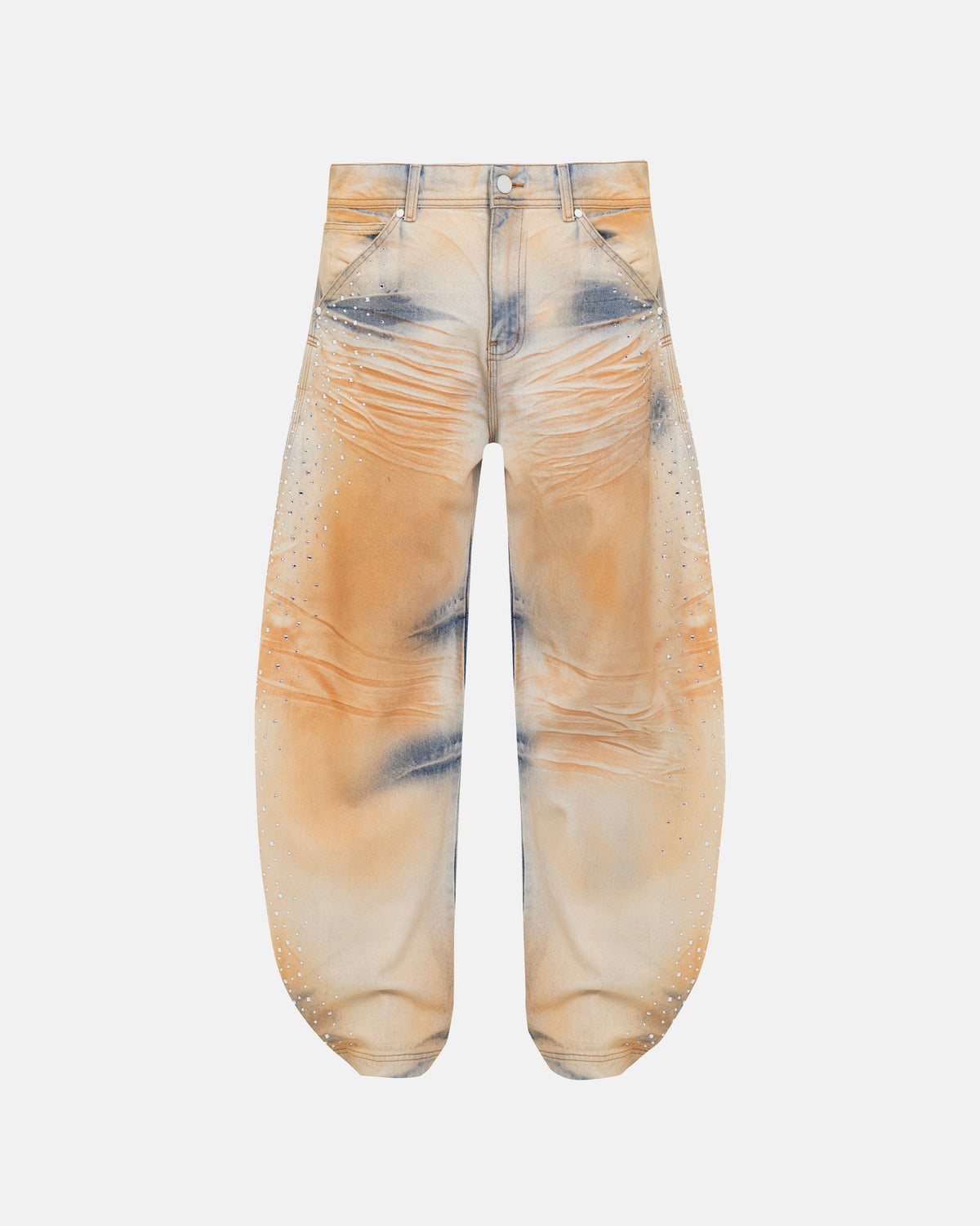 Golden Heritage Pearled Barrel Jeans Oasis Blue