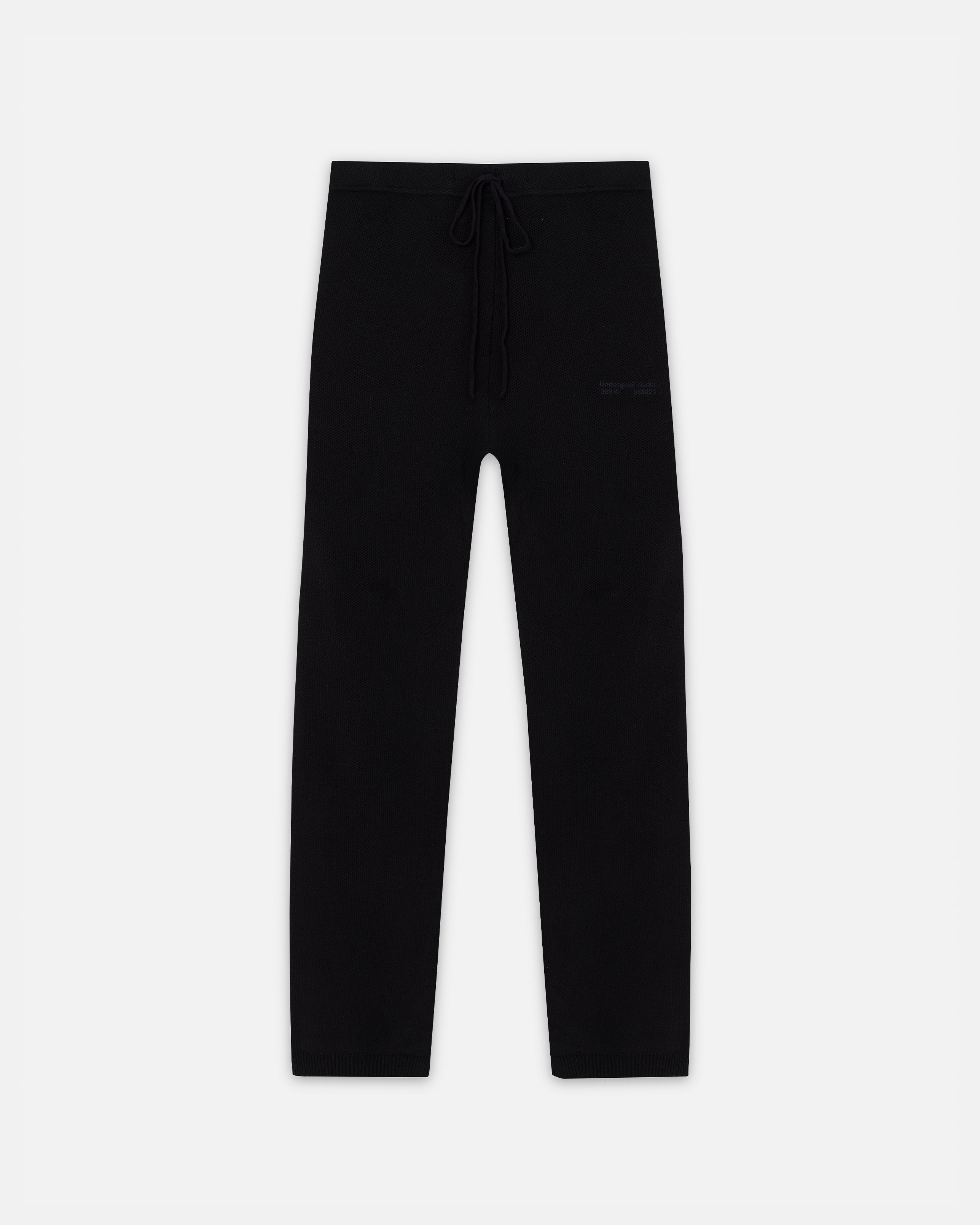 W Holy State Undergold Studio Knit Straightpants Black