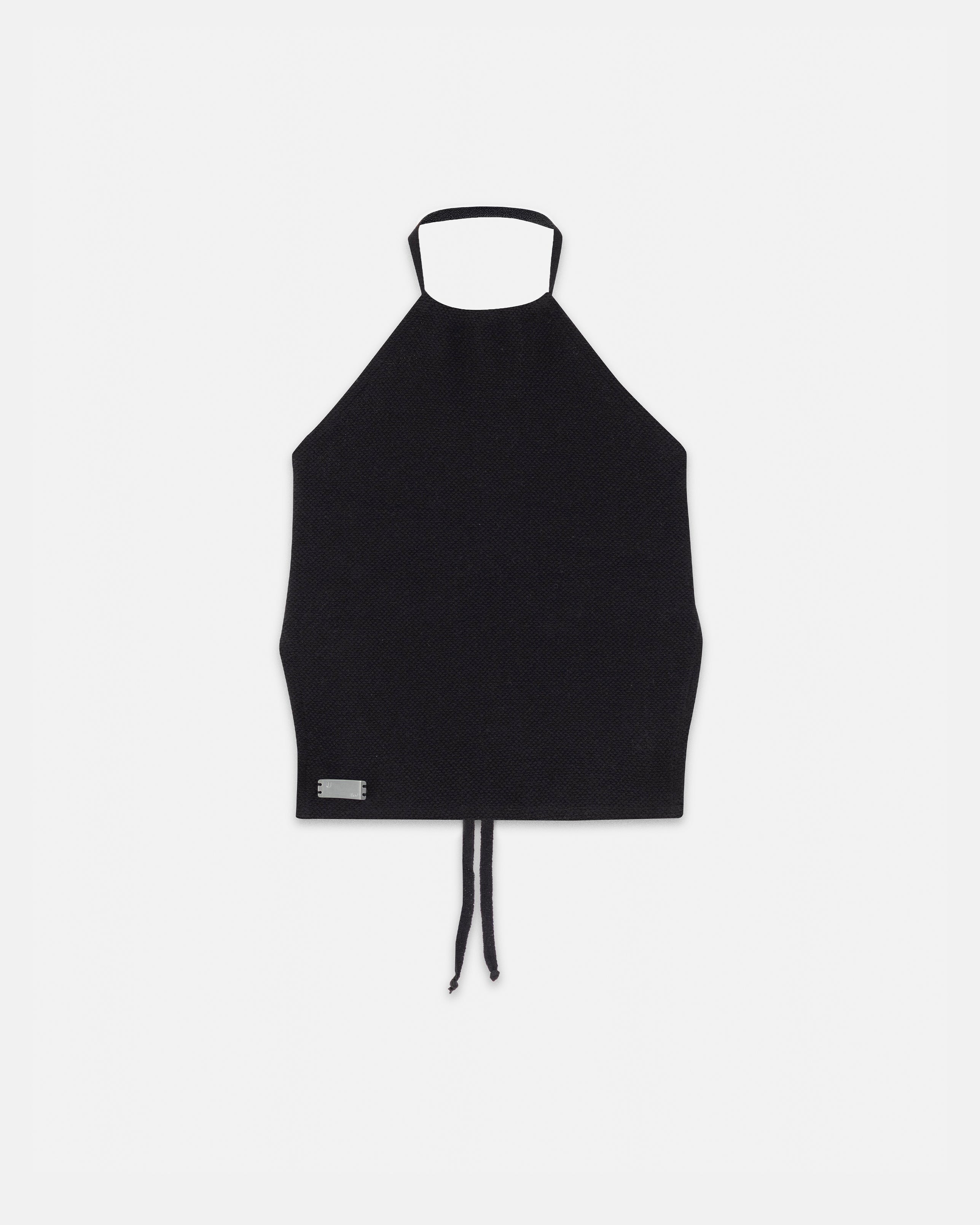 W Basics Knit Strap Top Black