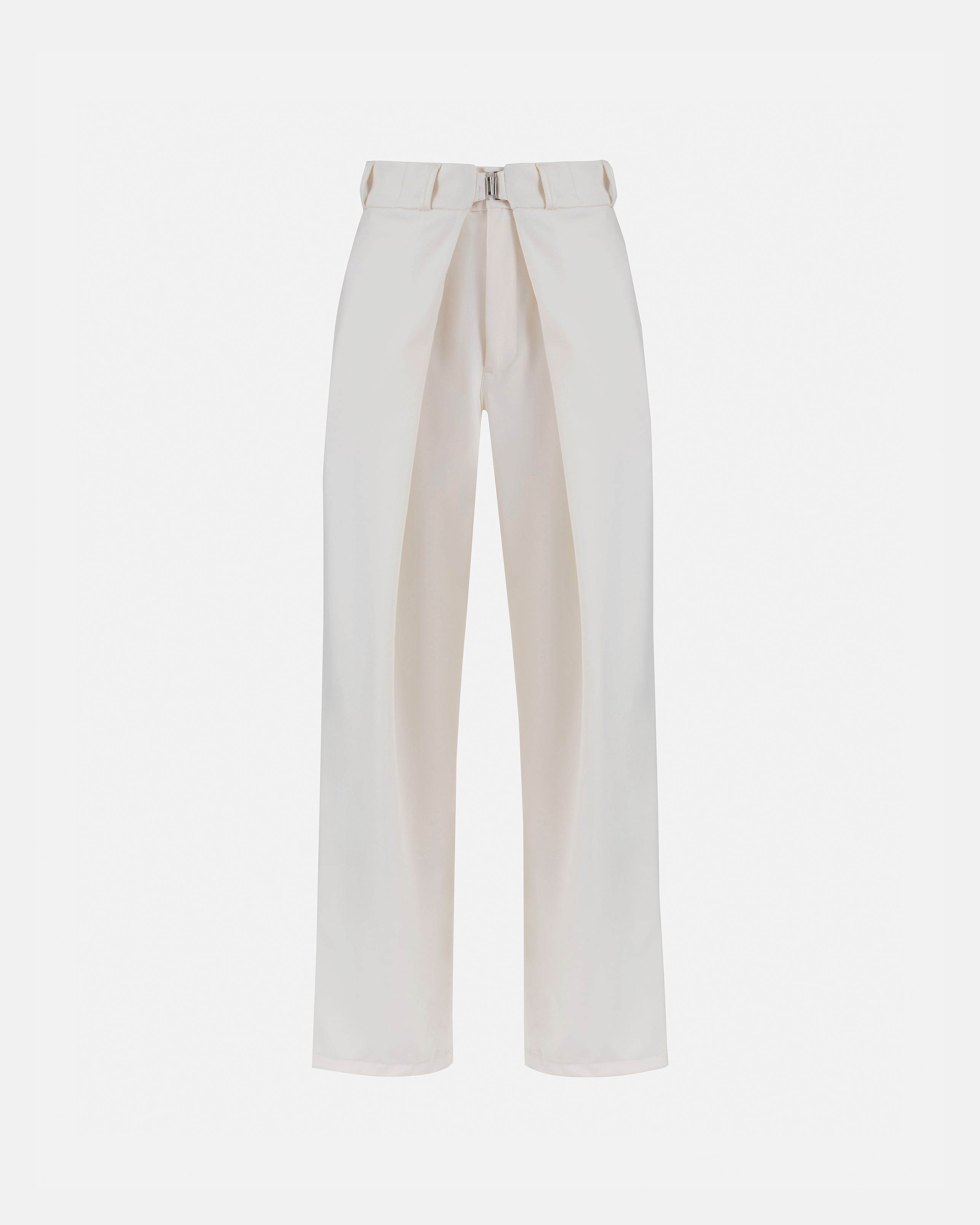 Basics Buckled Tailored Trousers Cream