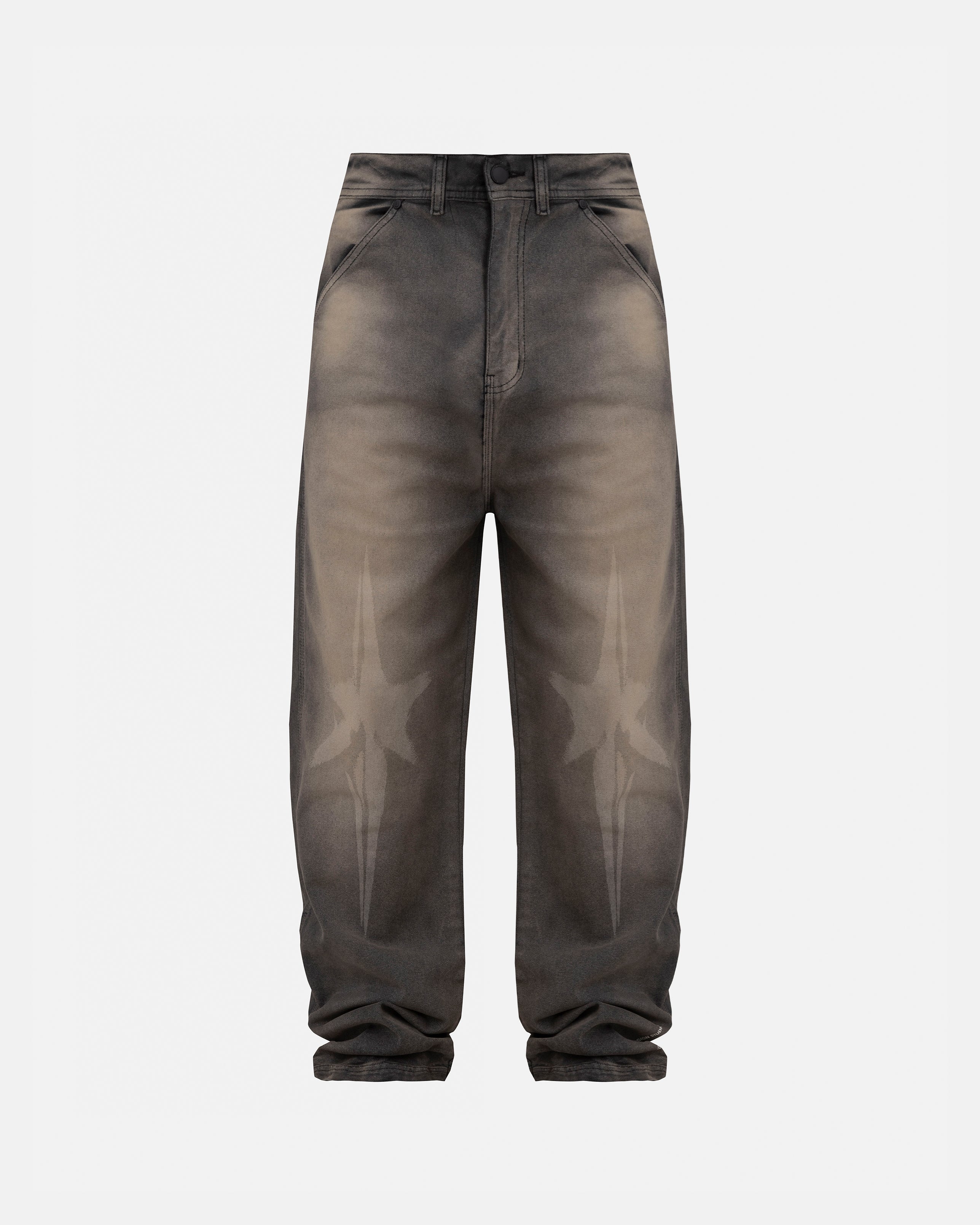 The One Star Wide Jean Dirty Black