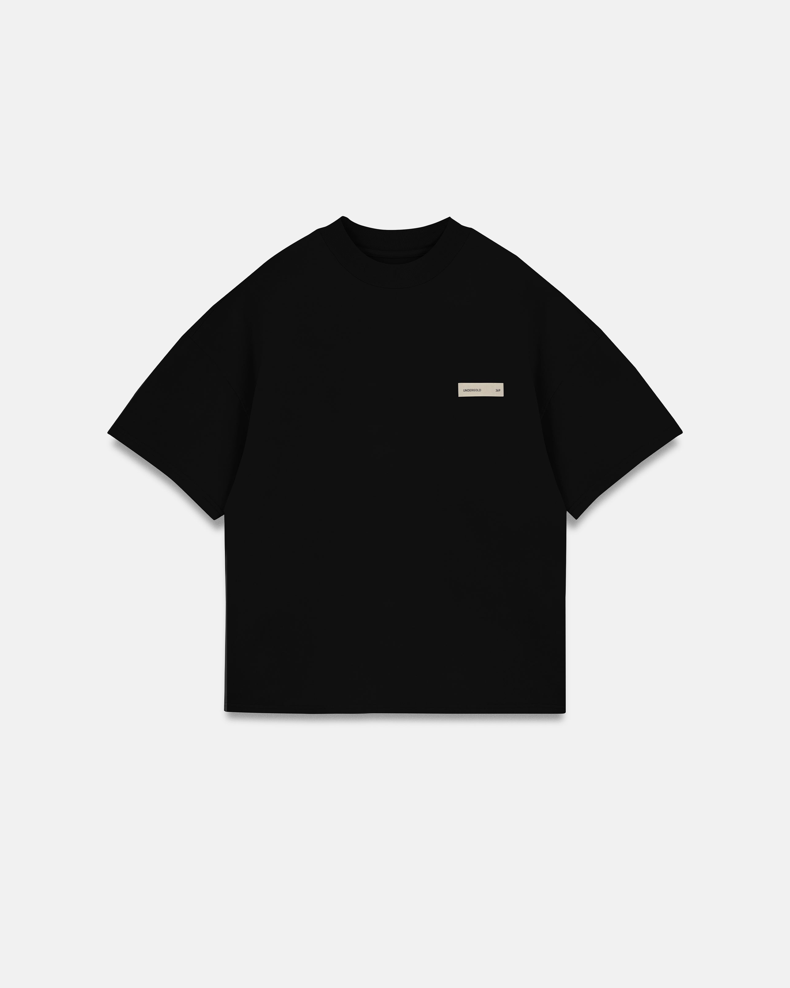 Line Basic Label Boxy Fit Tshirt Black
