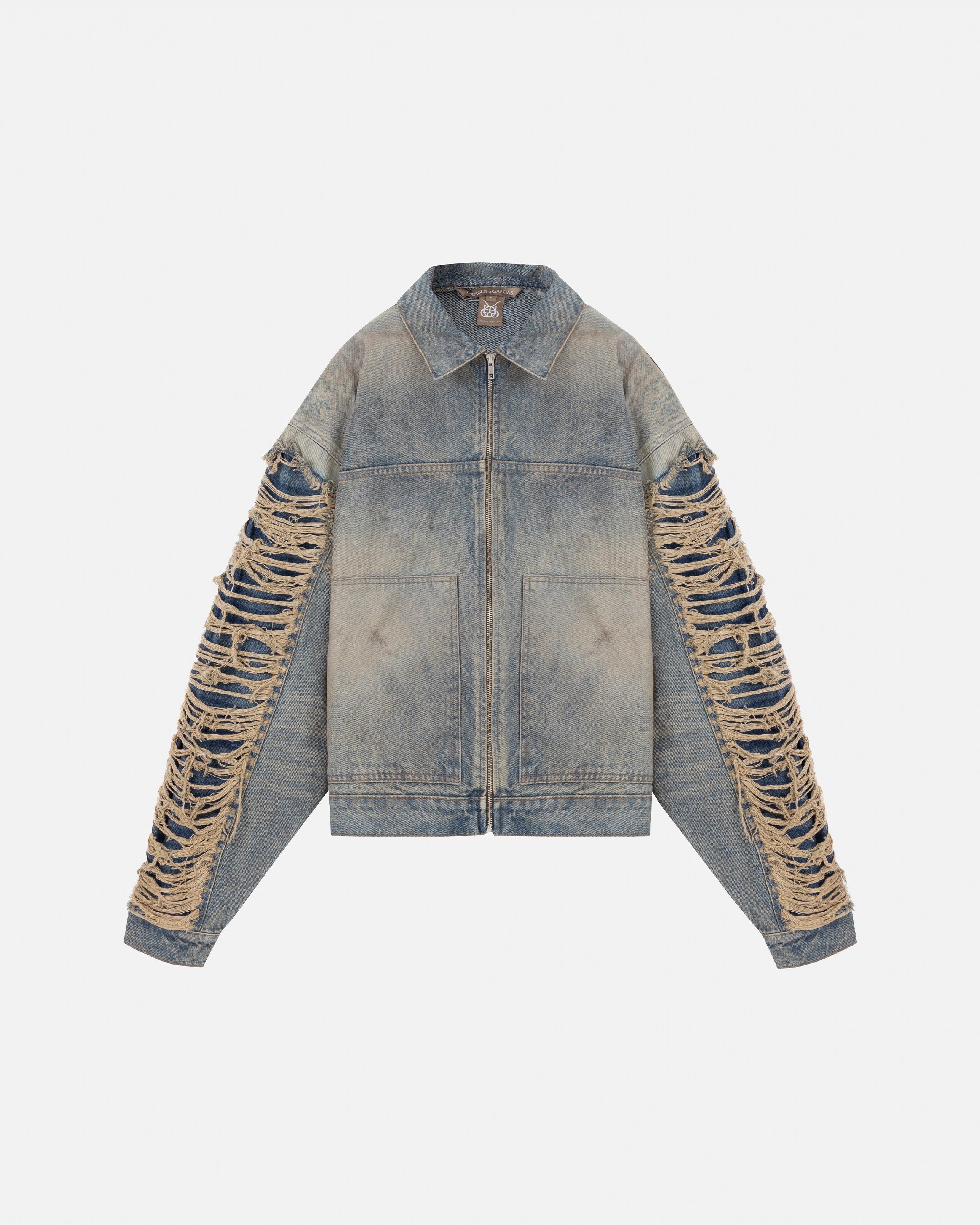 Santa Union Basic Ripped Jacket DIrty Blue