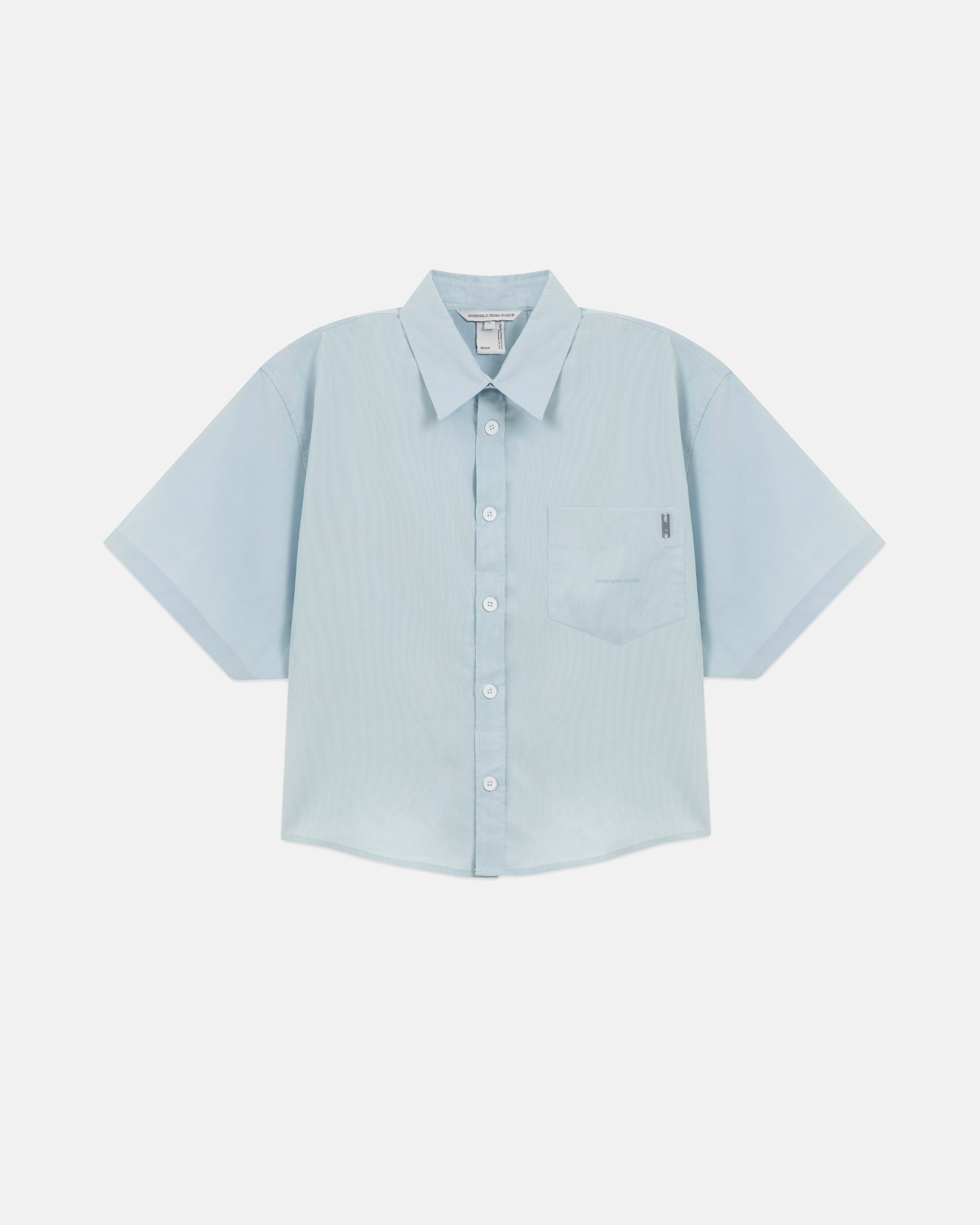 Basics Undergold Studio Boxy Fit Shirt Light Blue