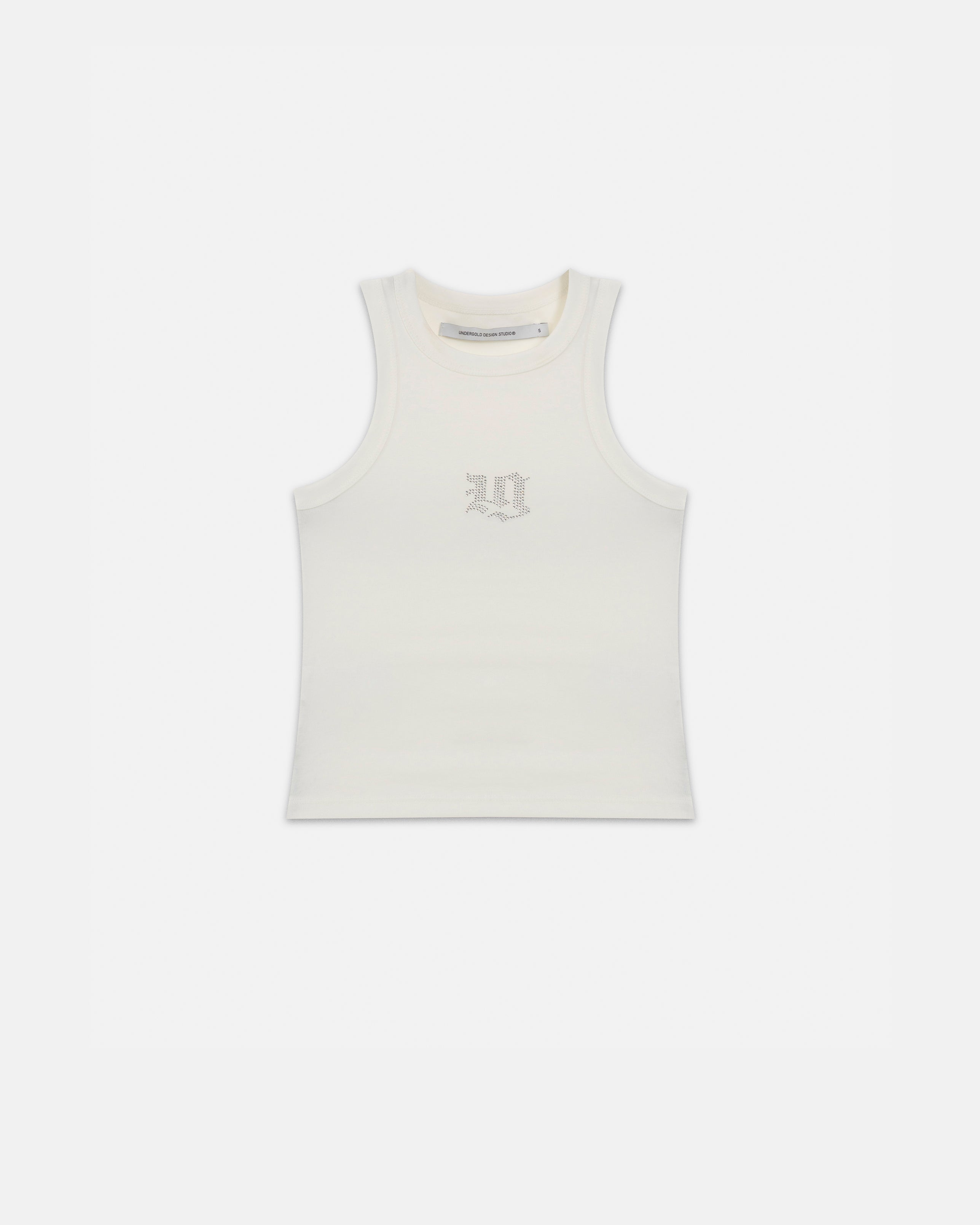 94' Gothic U Halter Tank Top White