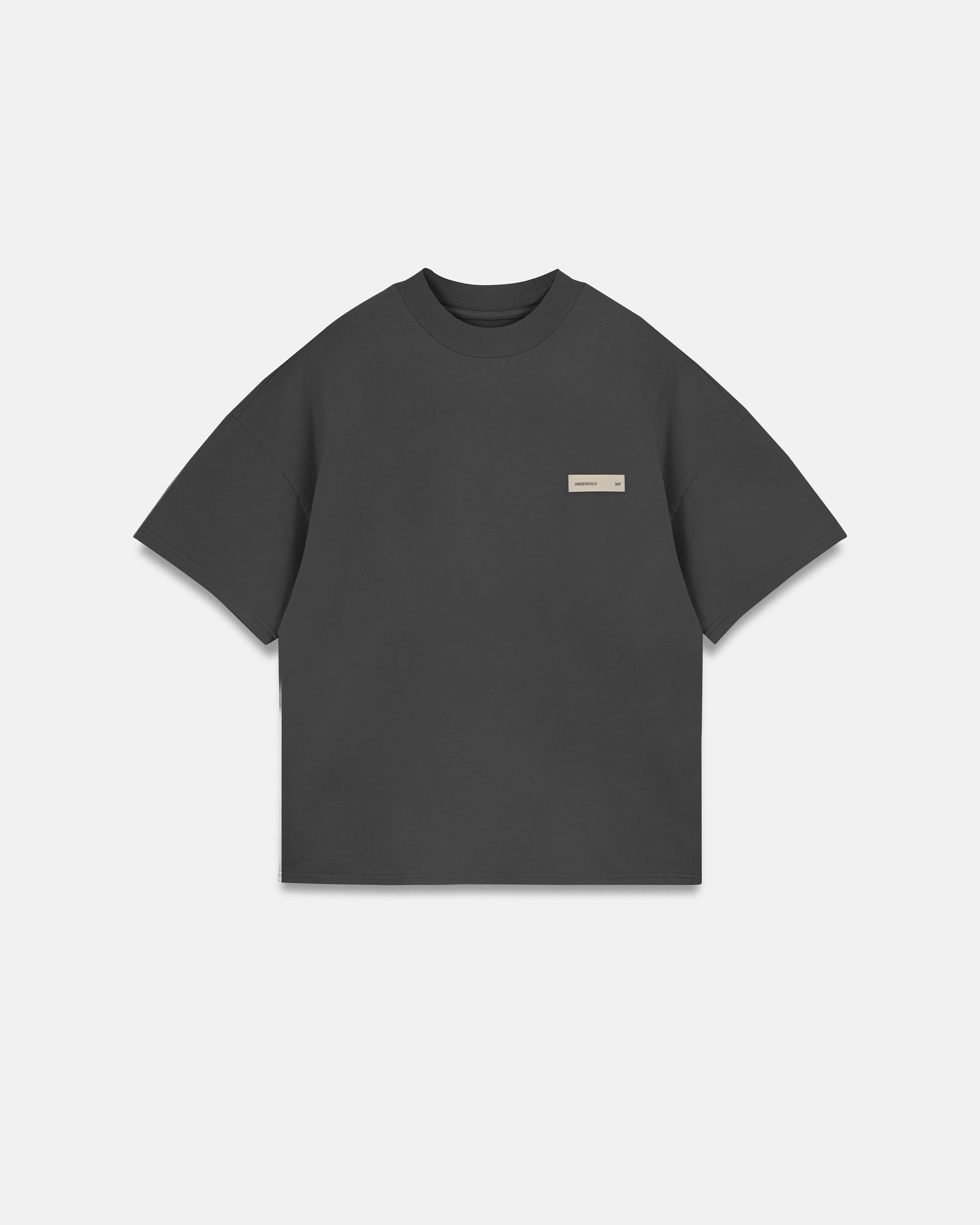 Line Basic Label Boxy Fit Tshirt Vintage Gray