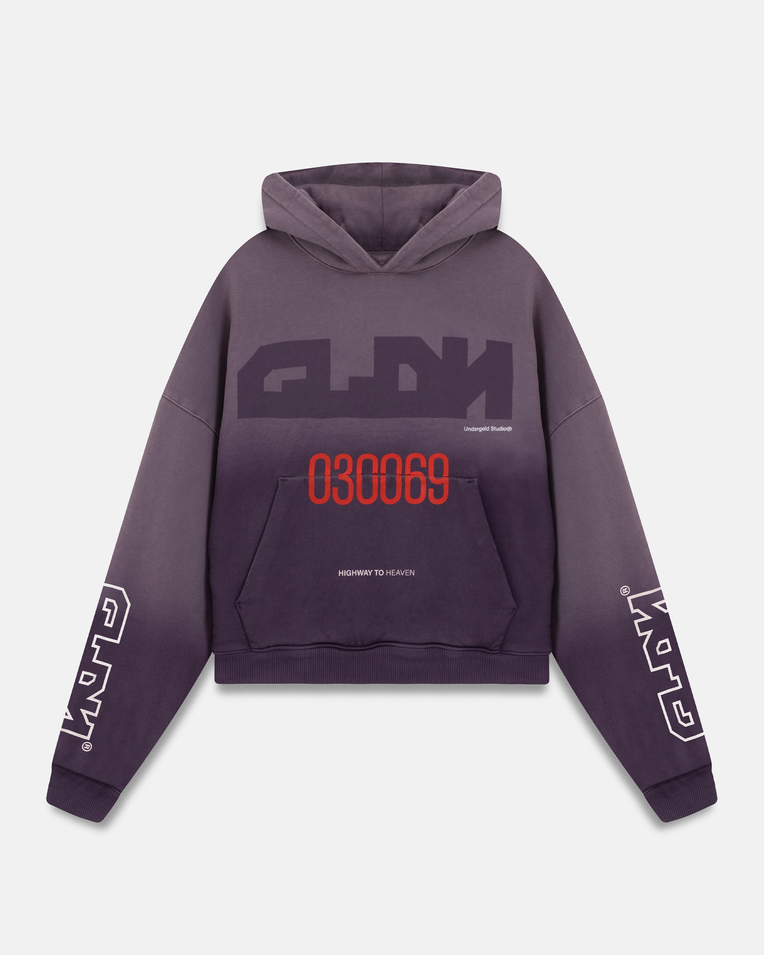 W Spring Trinitas Boxy Fit Hoodie Sandblast Grape