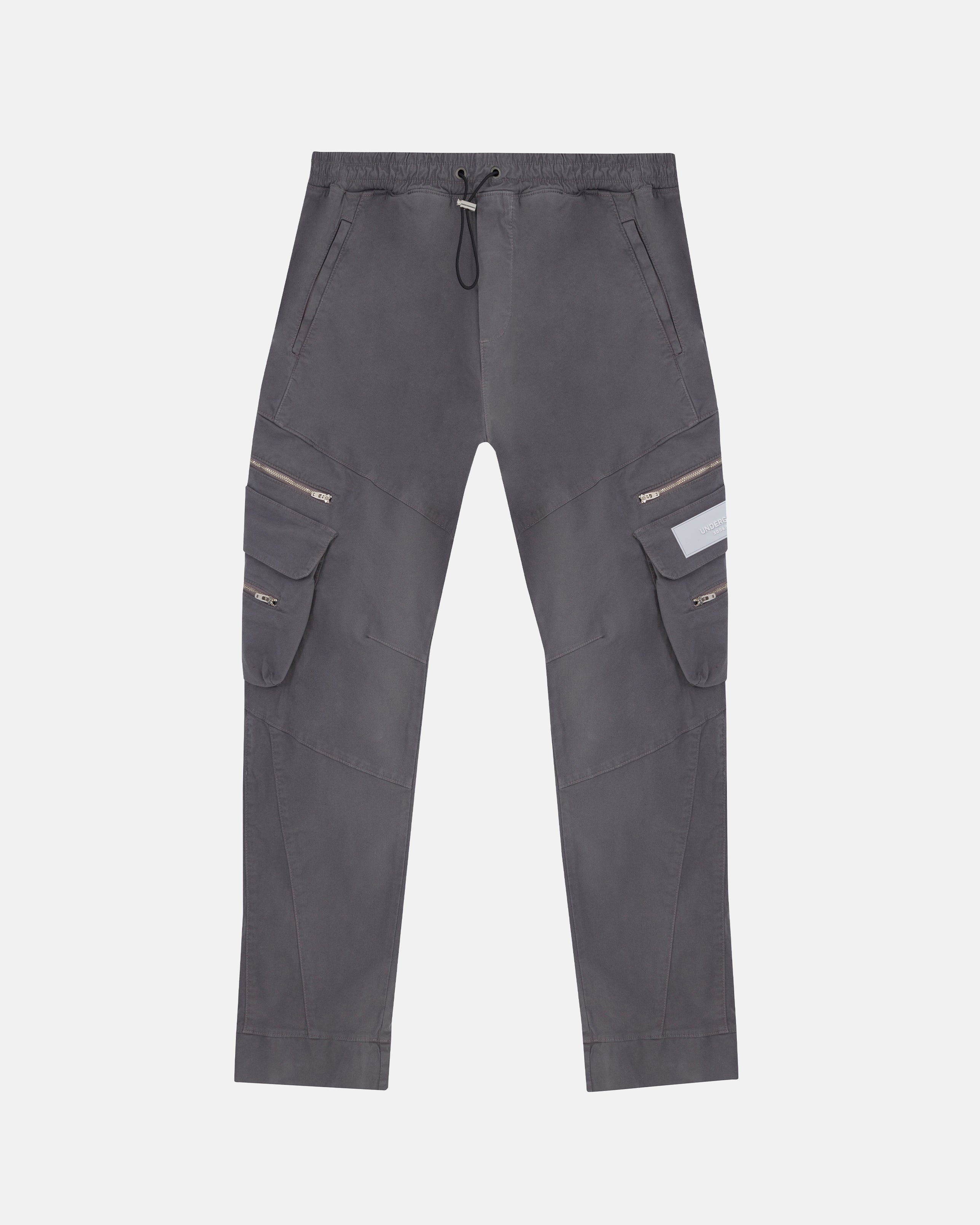 Basics Wide Cargo Pant Silver
