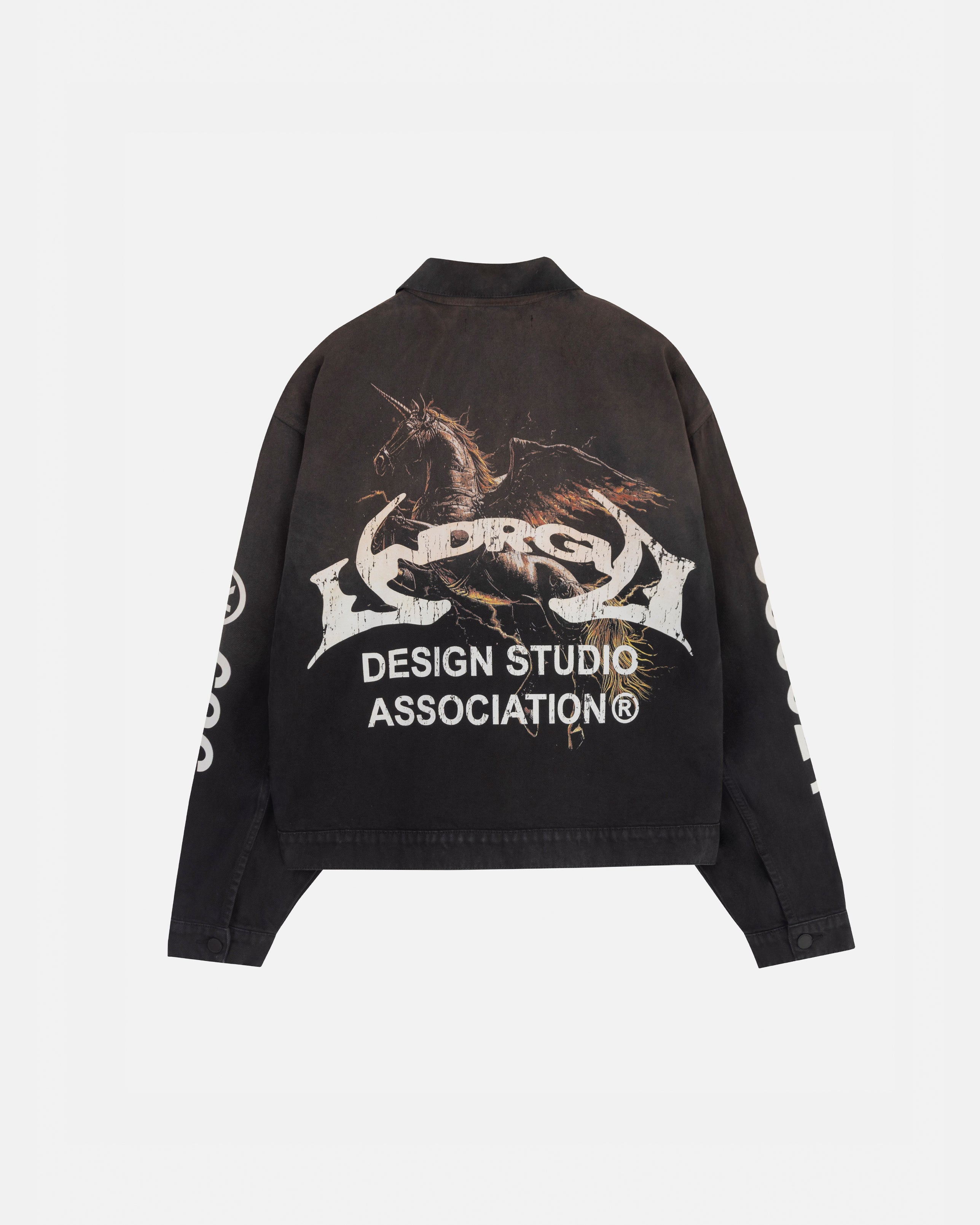 Thunder Rider Pegasus Zip Up Jacket Rusty Black