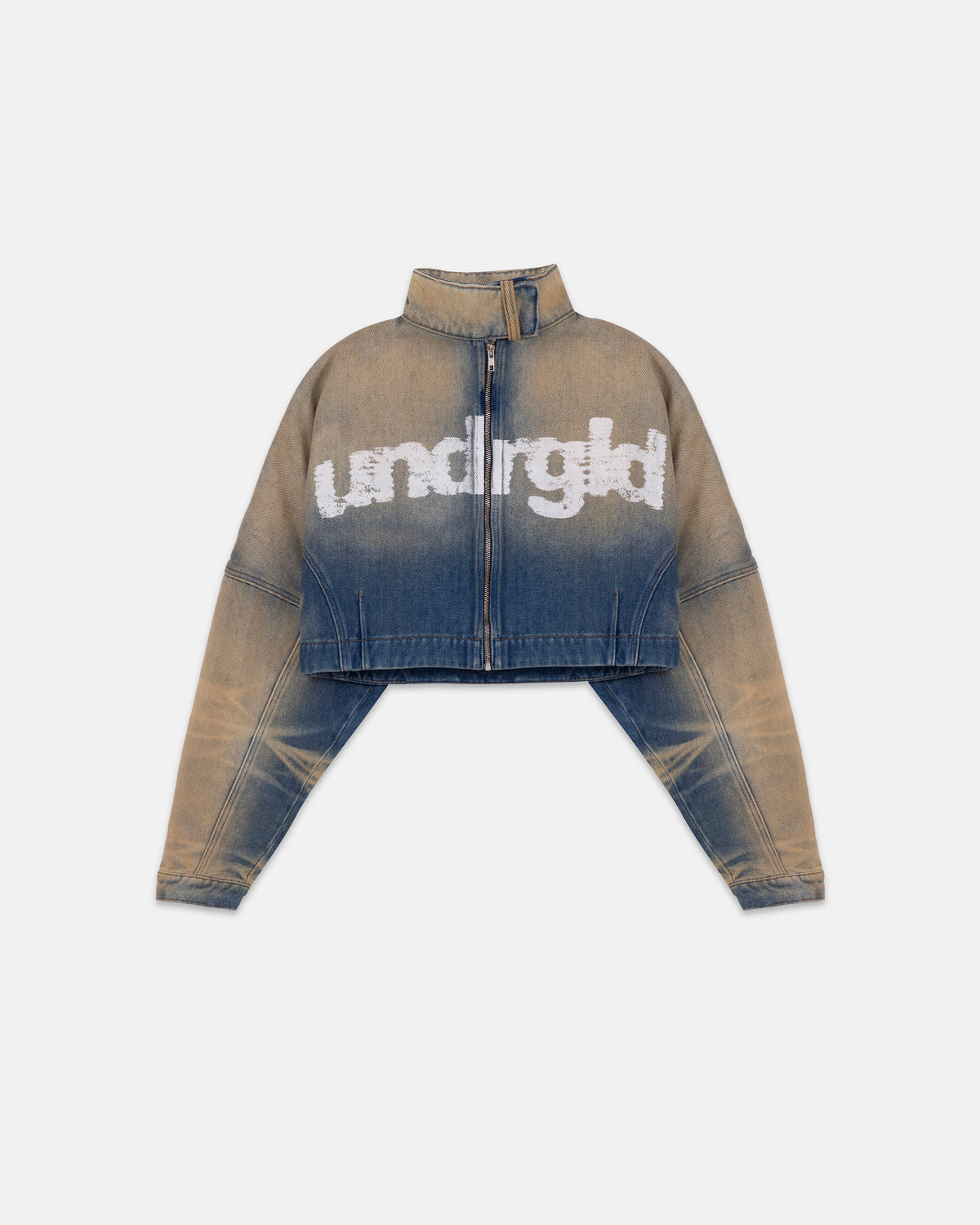 W Revelation UNDRGLD Cropped Zip Up Jacket Sand Blue