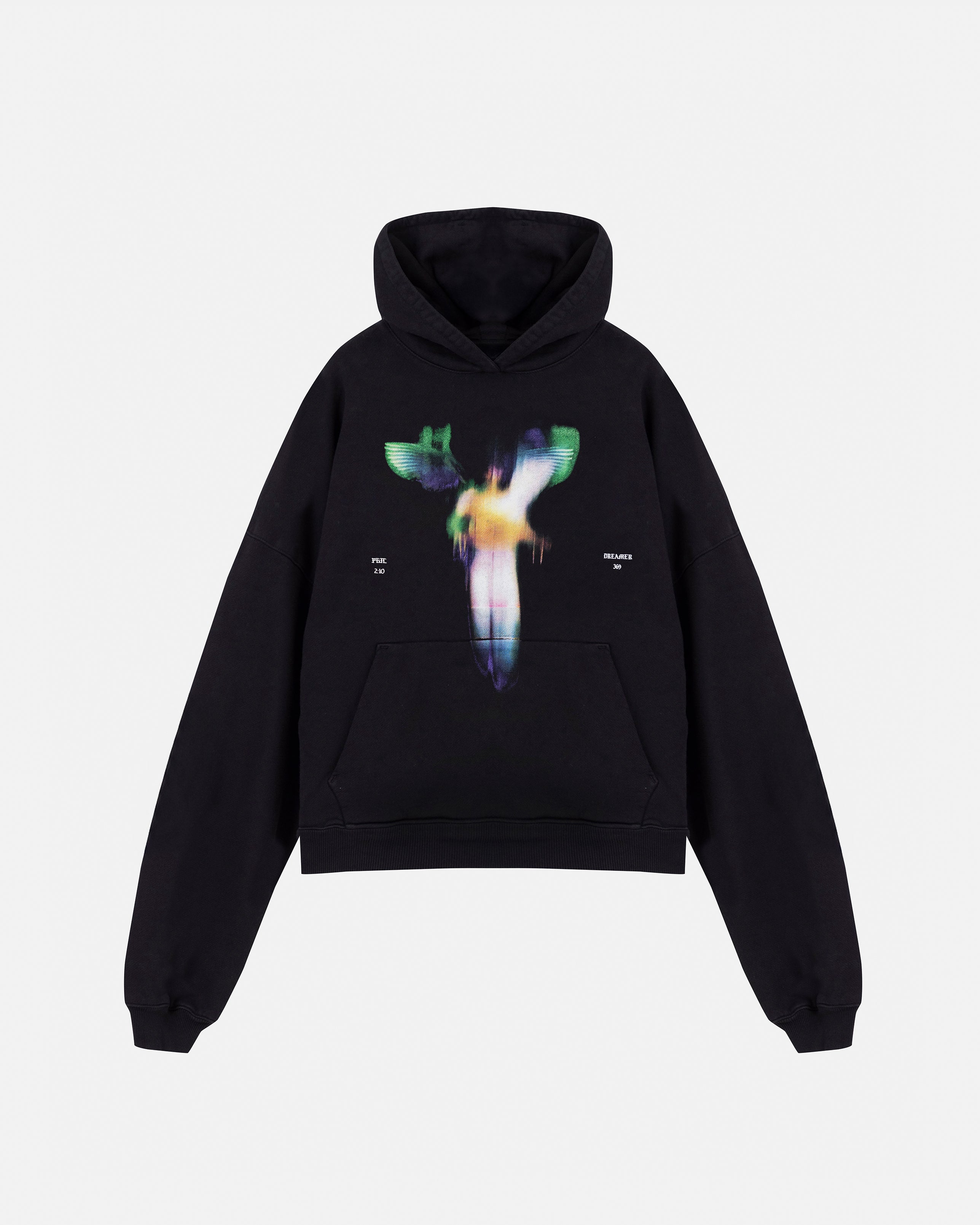 Capsule Angel Boxy Fit Hoodie Black