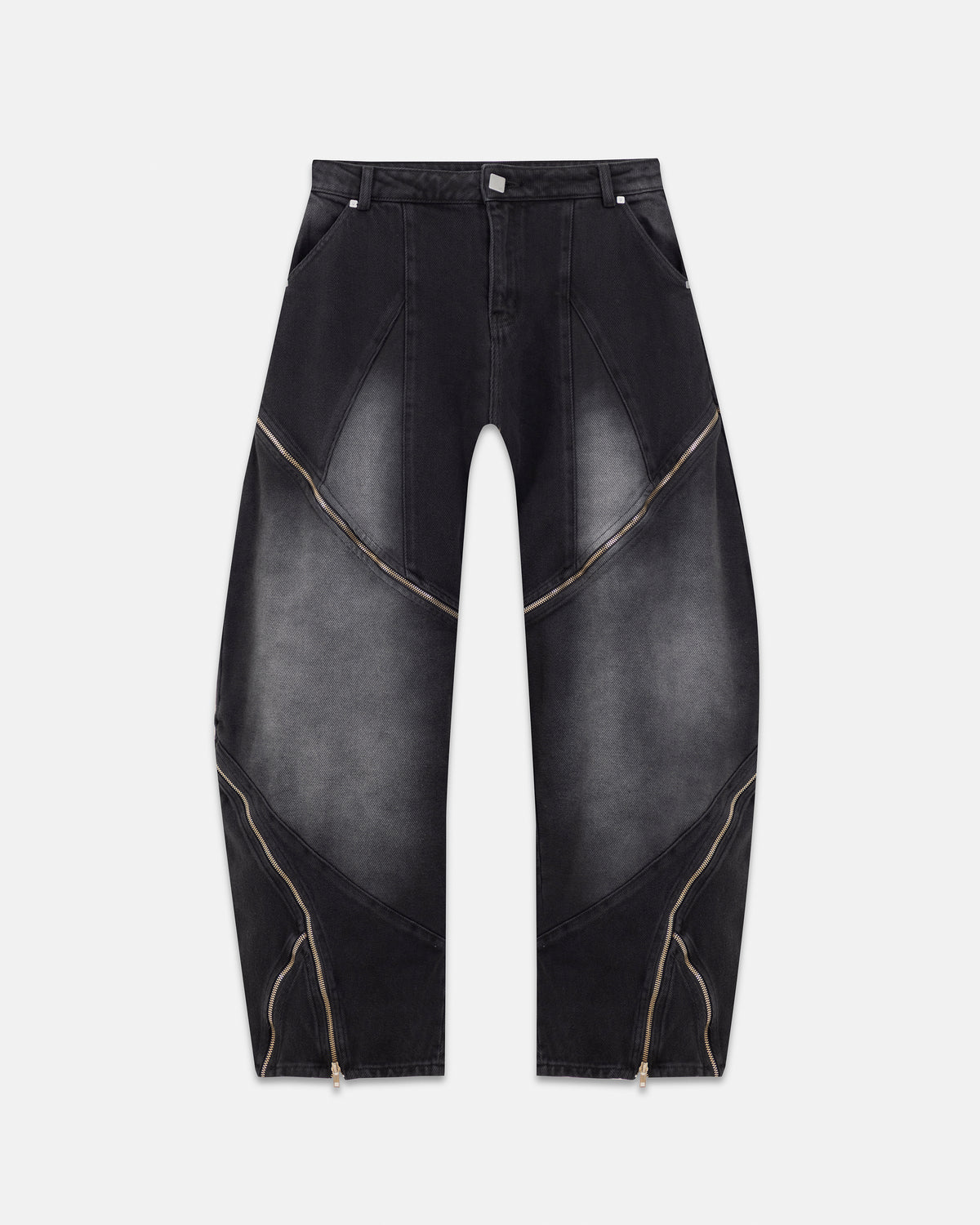 W Pilgrimage Undergold Department Barrel Jean Washed Black