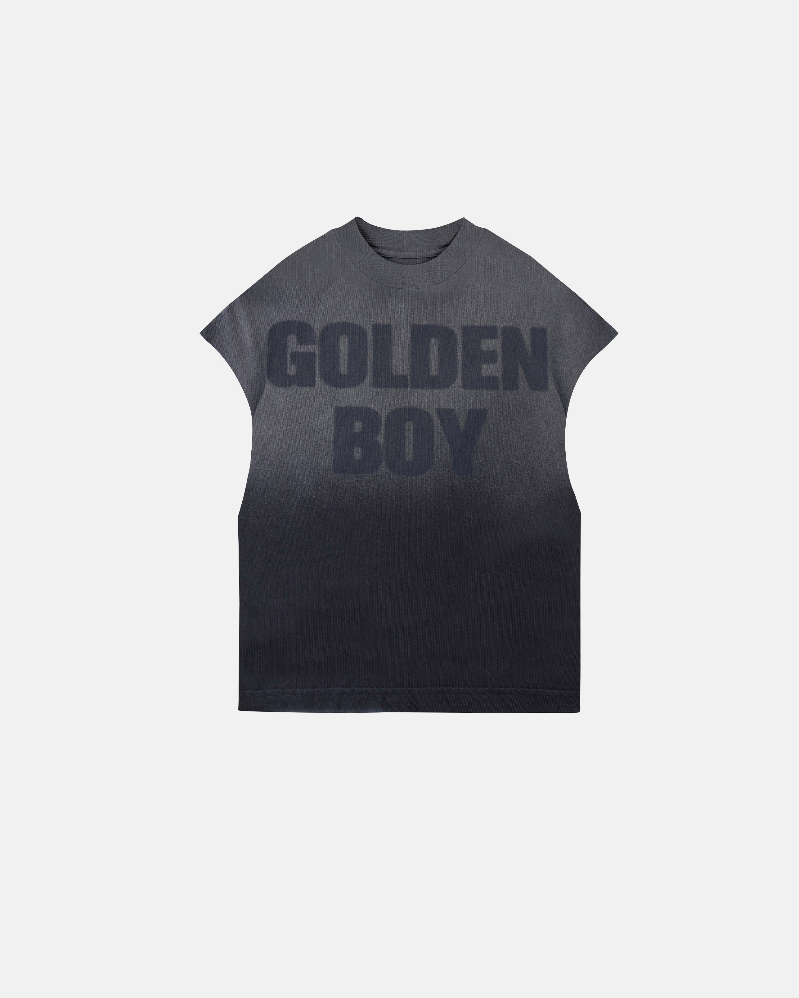 Golden Heritage Golden Boy Sleeveless Tshirt Faded Black