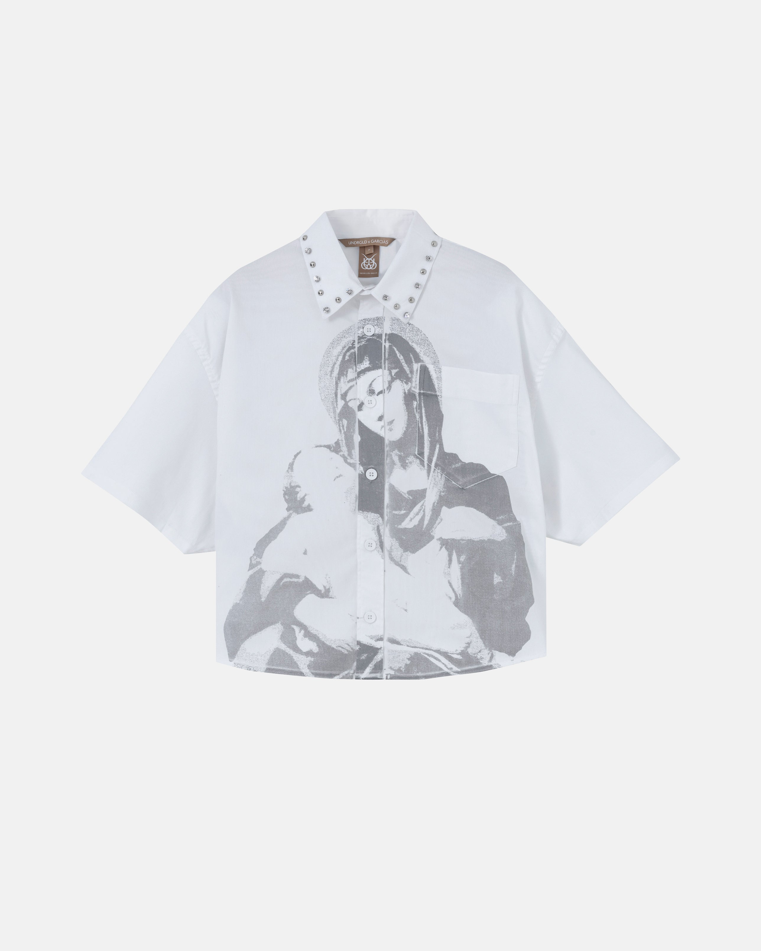 Santa Unión Santa María Short Sleeve Boxy Fit Shirt Bone