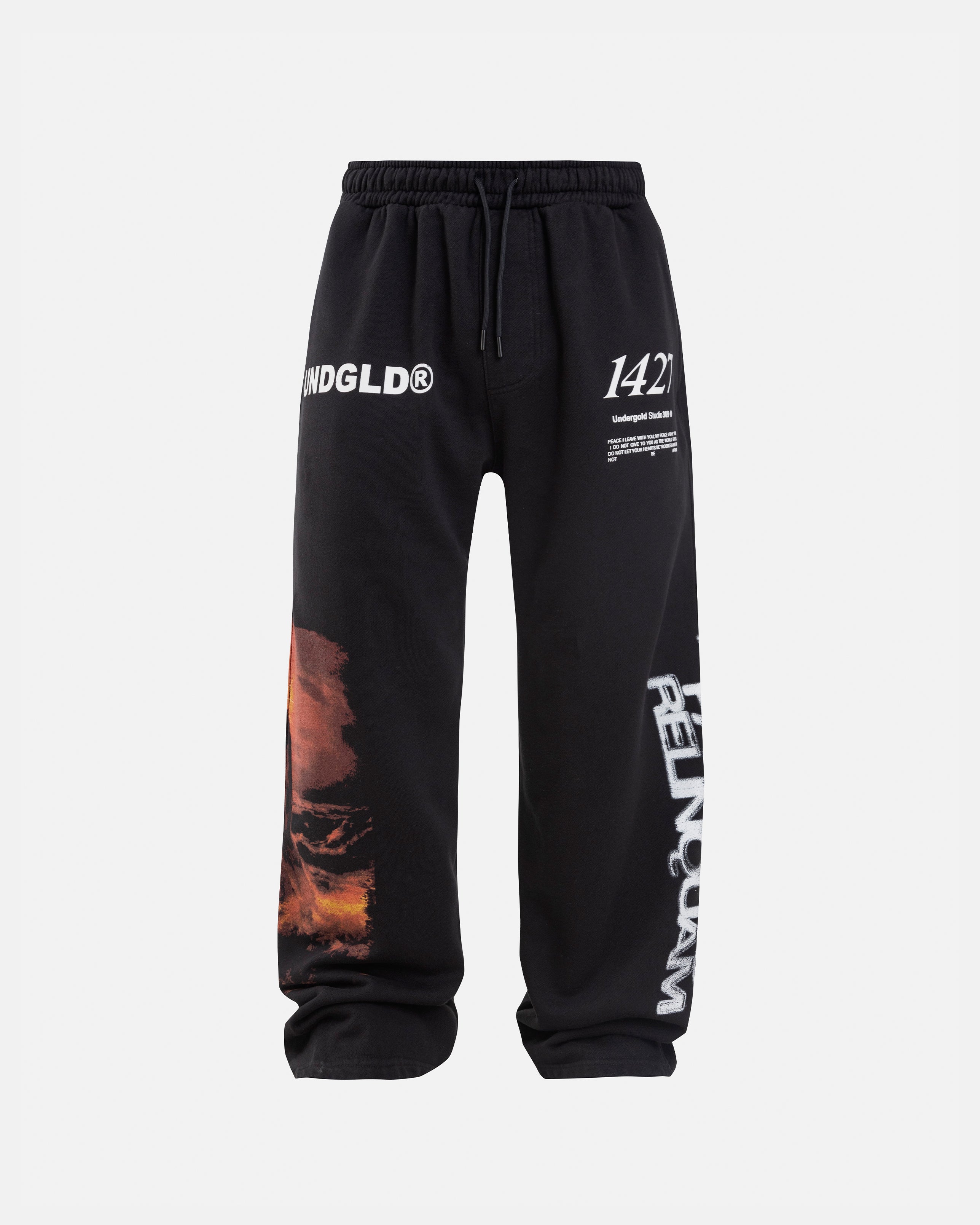 Gratia Plena Pax Straightpants Black