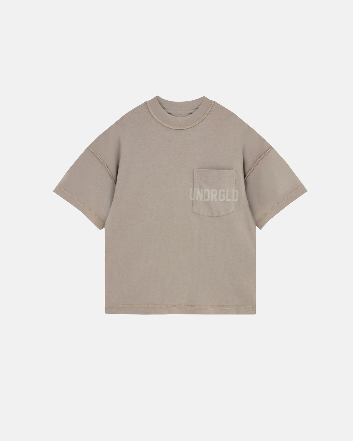 Basics UNDRGLD Boxy Fit Pocket Tshirt Light Brown