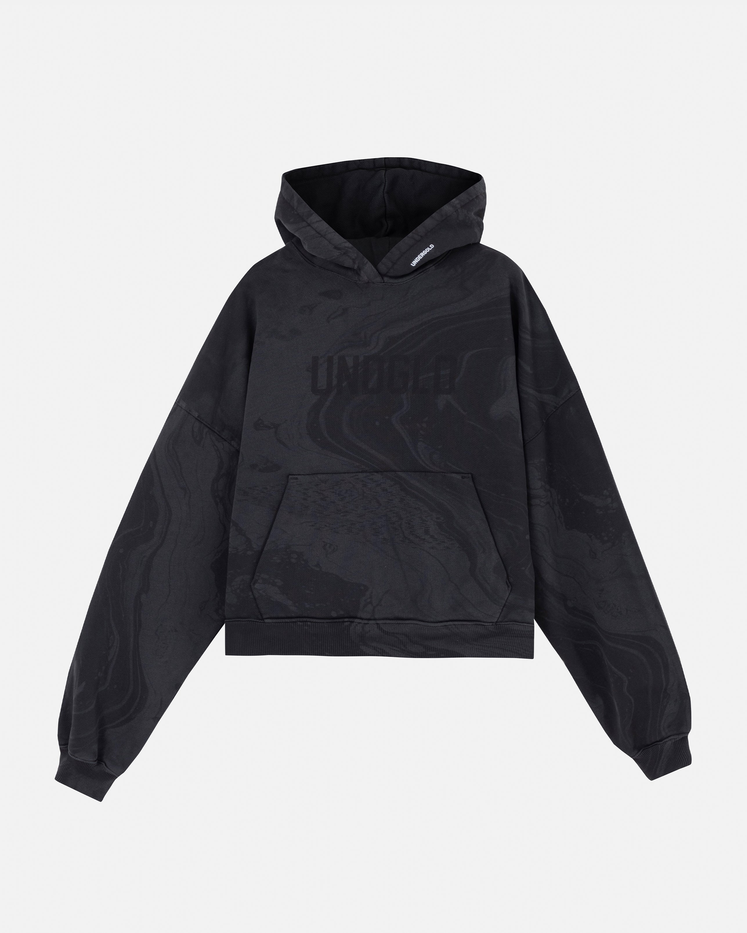 Basics UNDGLD Boxy Hoodie Oiled Black