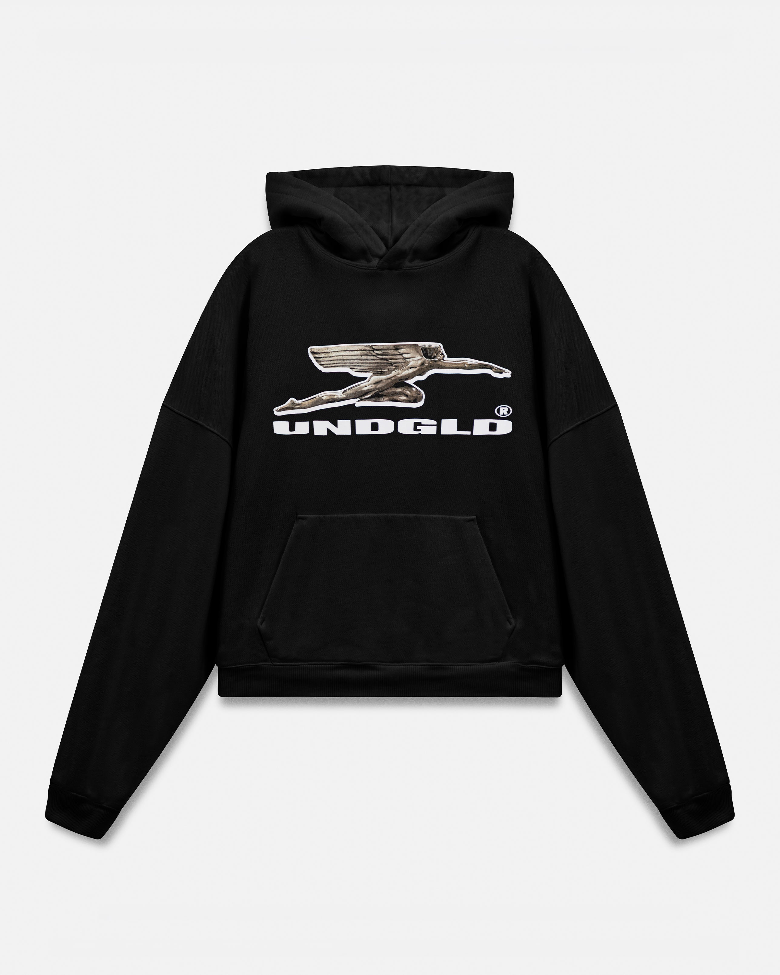Holy State Deco Boxy Fit Hoodie Black