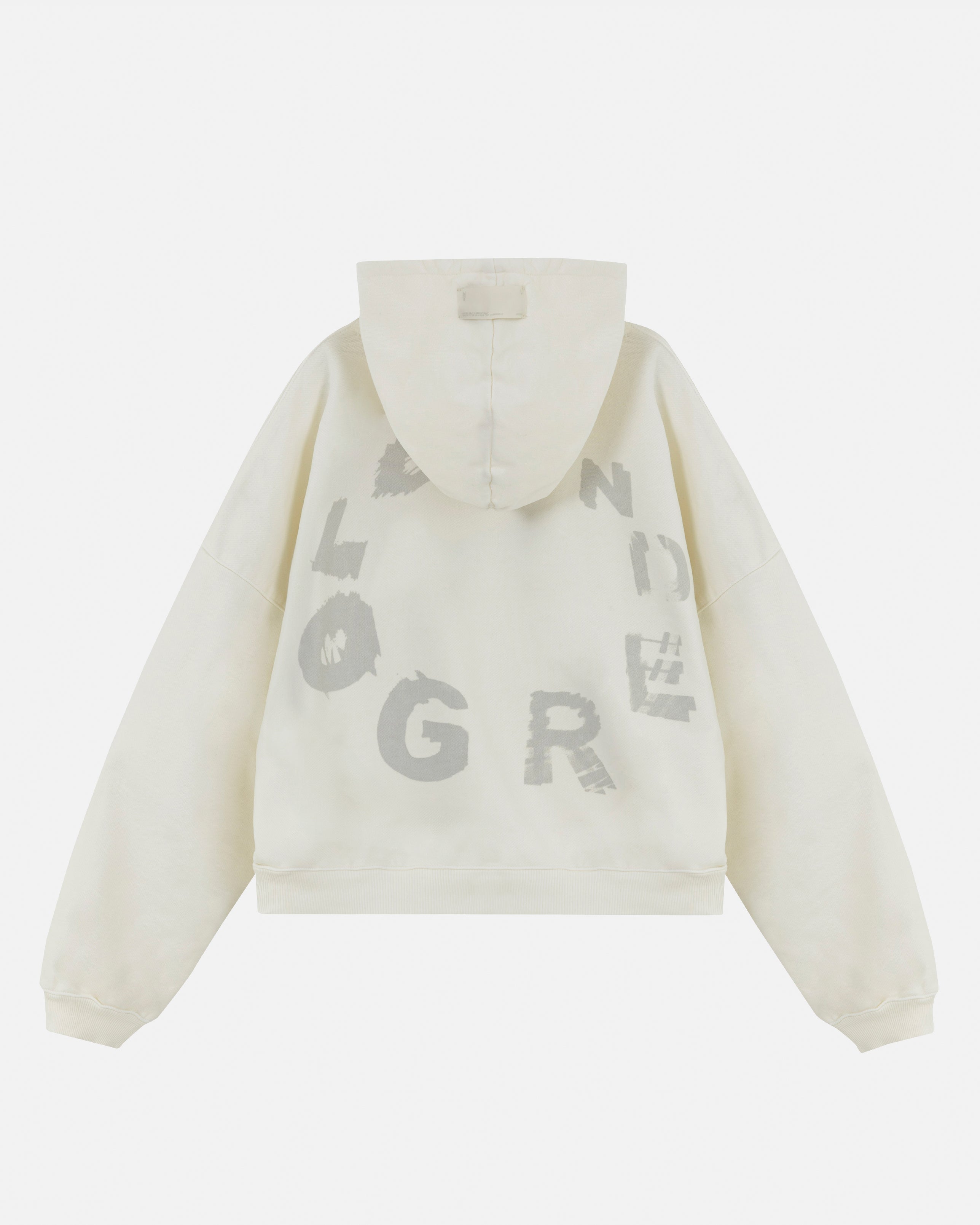 Echoes Tremor Boxy Fit Hoodie White