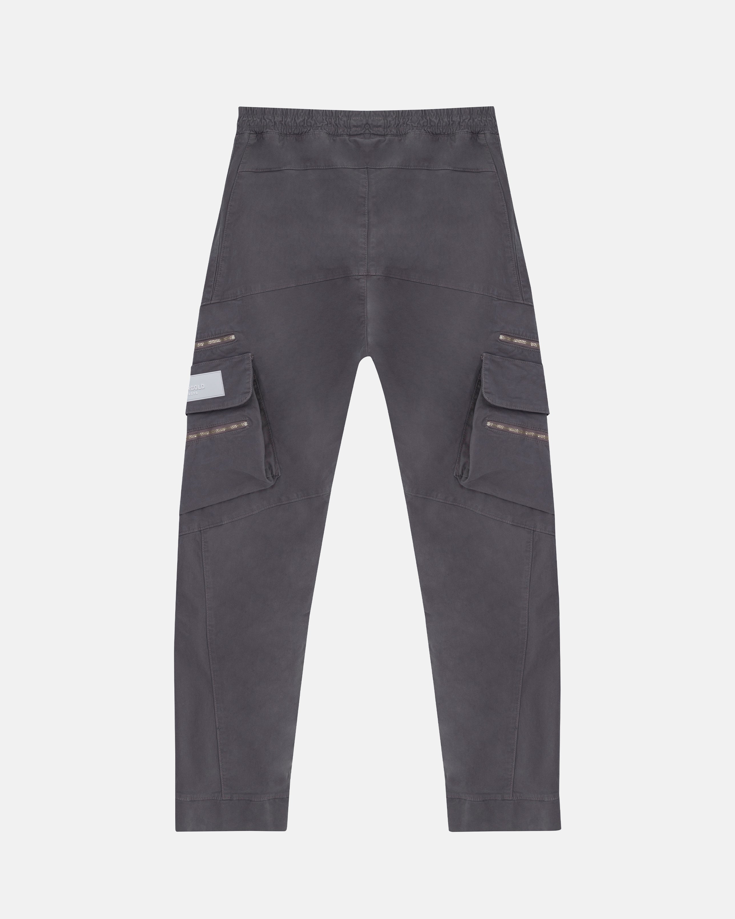 Basics Wide Cargo Pant Silver