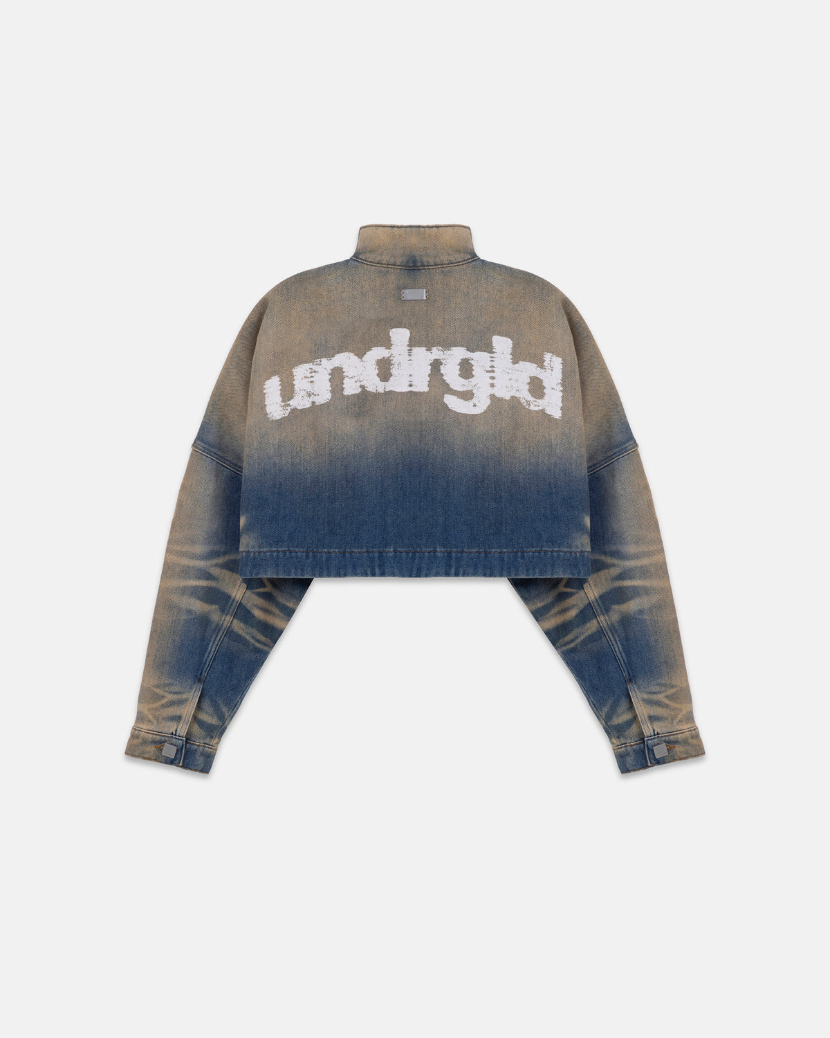 W Revelation UNDRGLD Cropped Zip Up Jacket Sand Blue