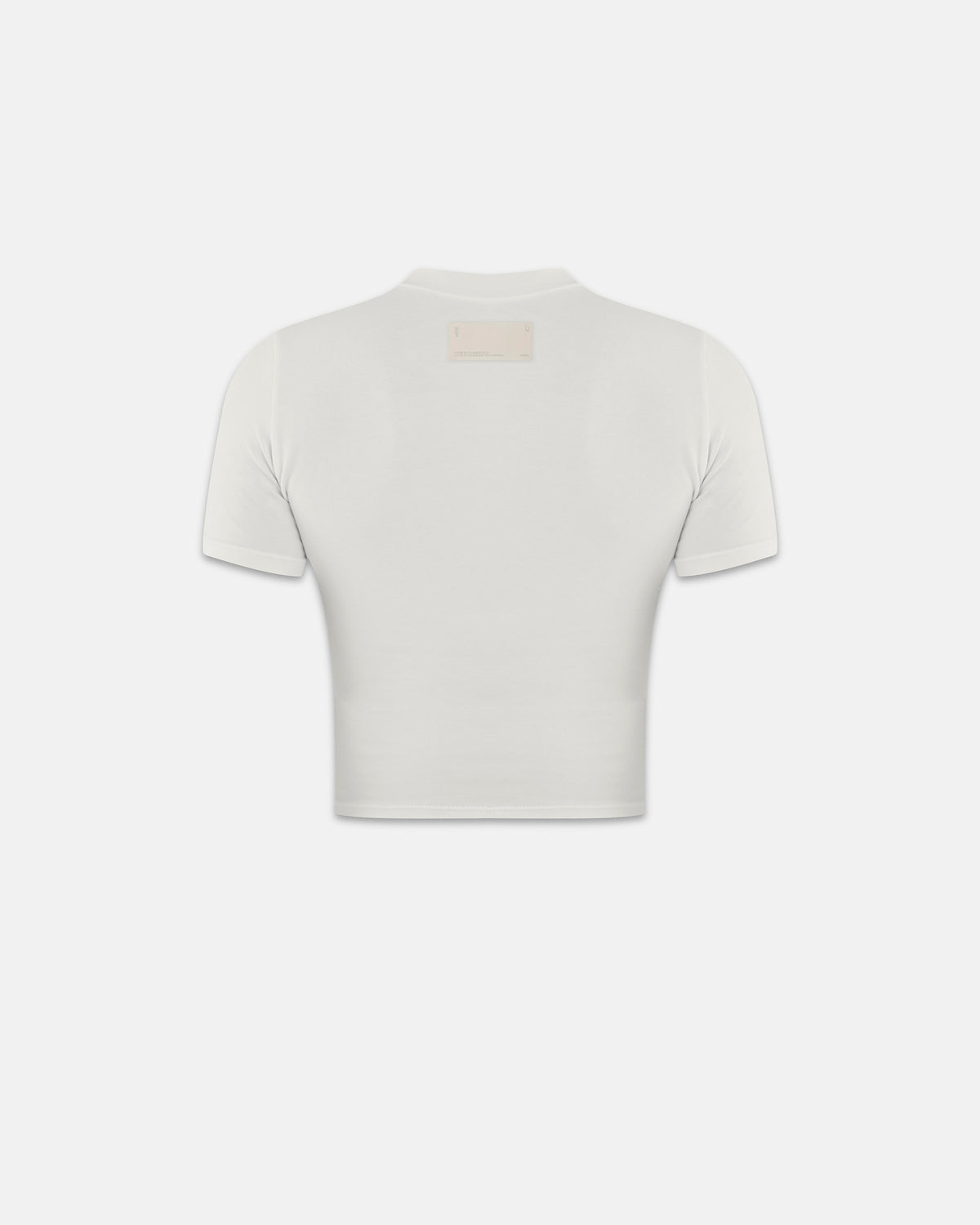 Basics Rhinestone UNDGLD Long Baby Tee White