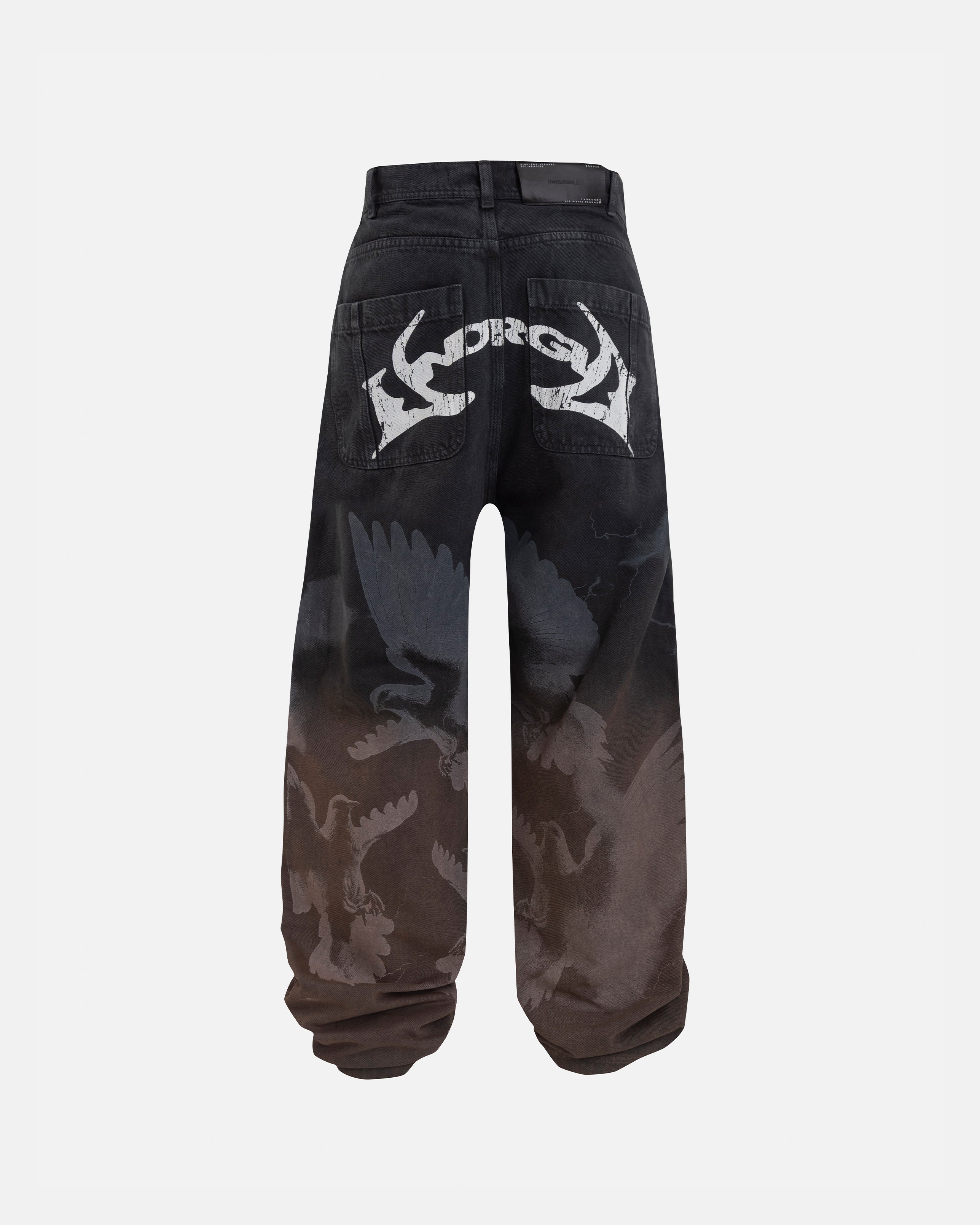 Thunder Rider Pigeons Wide Jeans Rusty Black