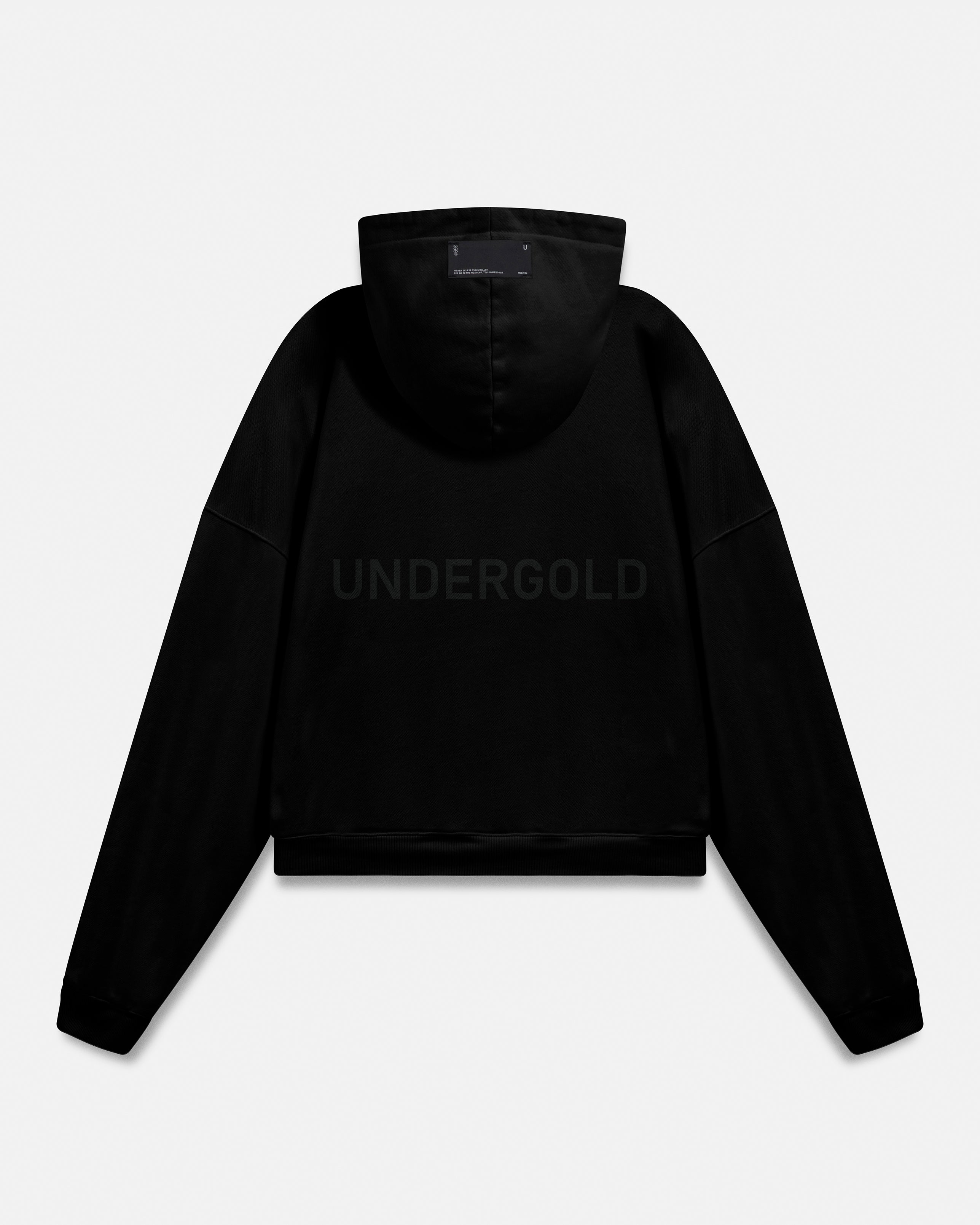 Line Basic Boxy Fit Hoodie Black