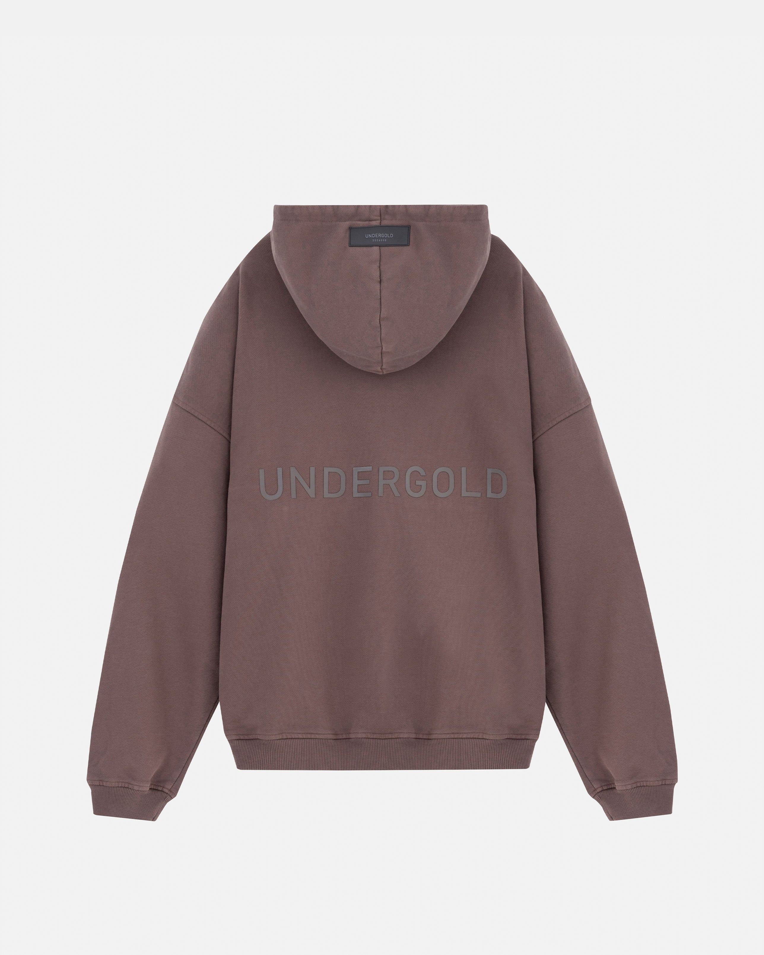 Line Logo Hoodie Brown