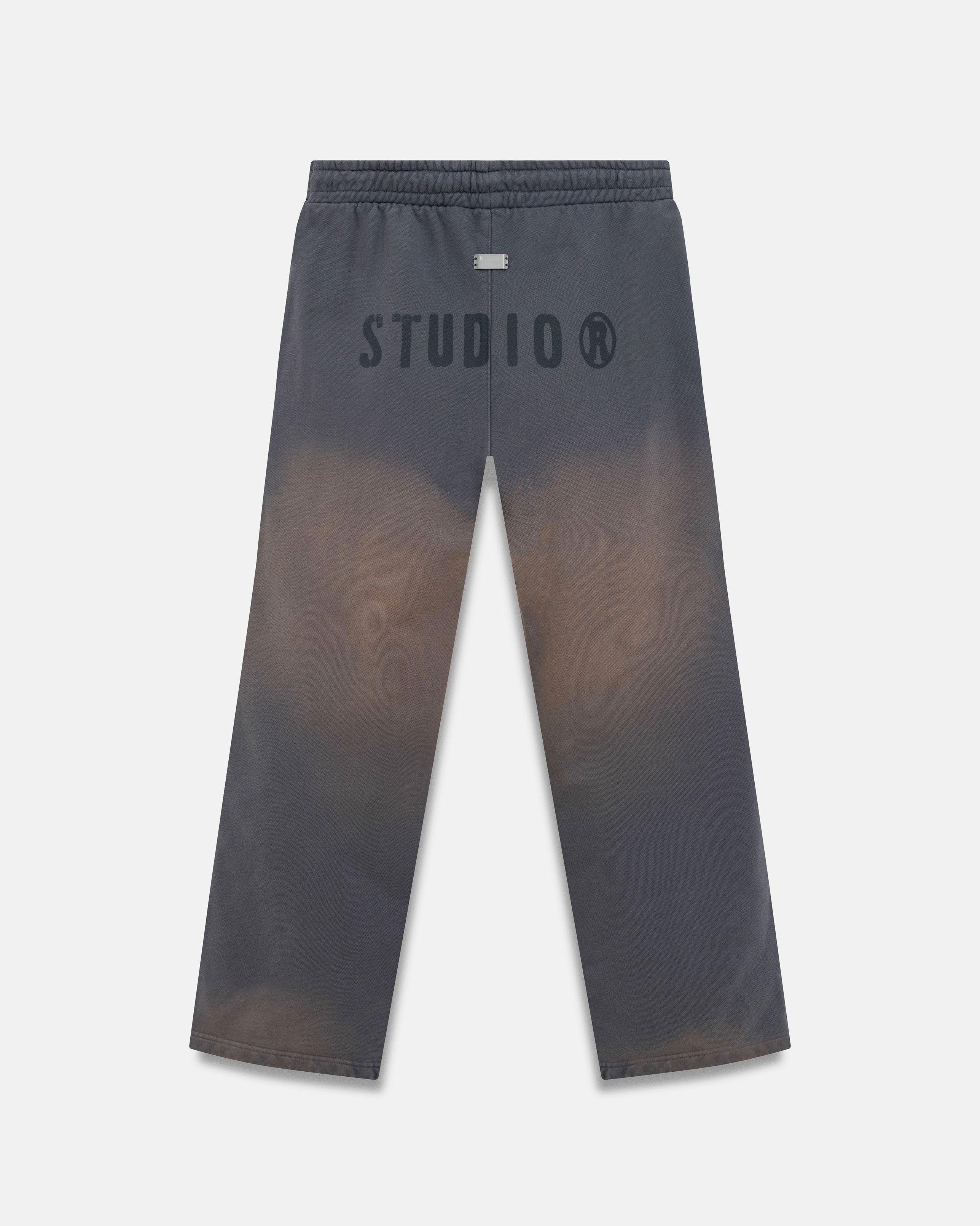 Spring Worn Logo Straight Pants Sandblast Gray
