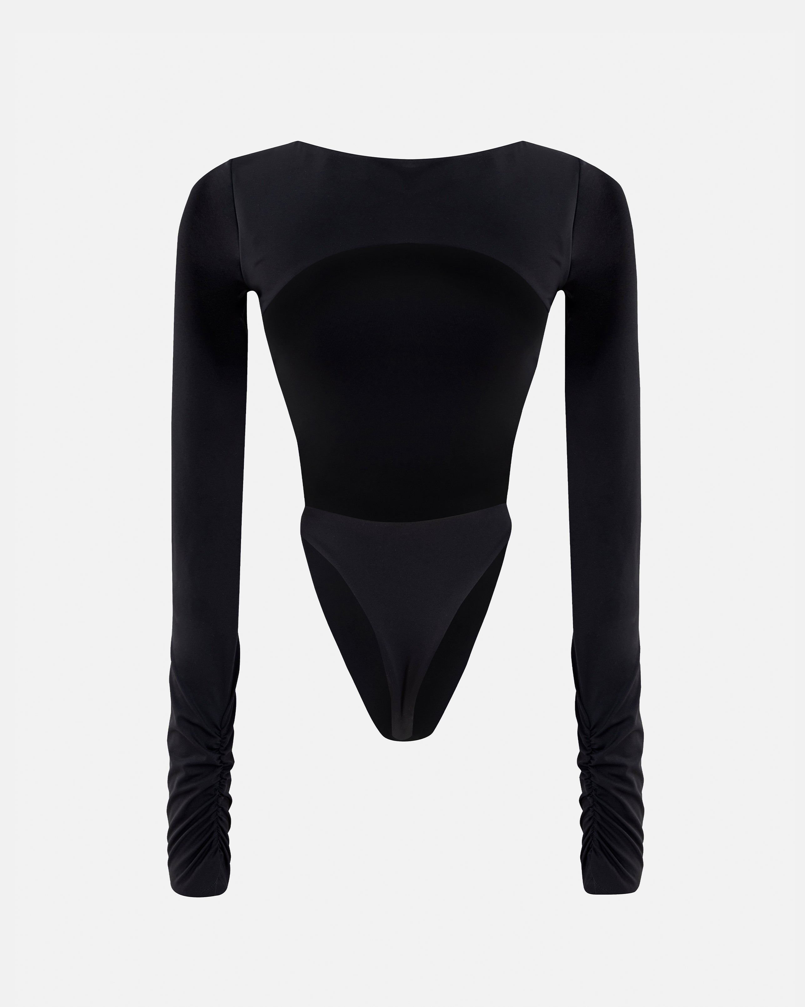 Basics Undergold Studio Backless Long Sleeve Body Black