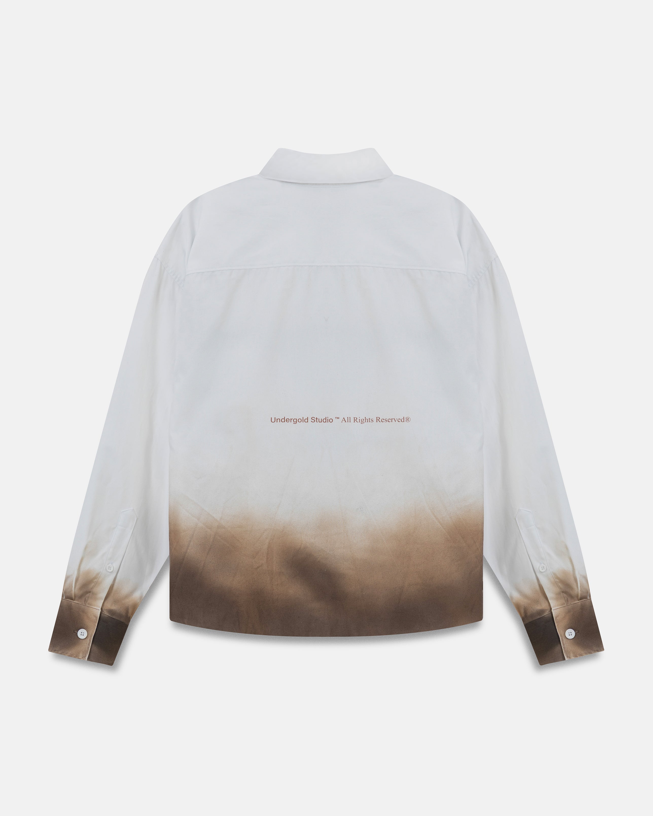 Spring Pray 4 Love Boxy Fit Long Sleeve Shirt Burnt White