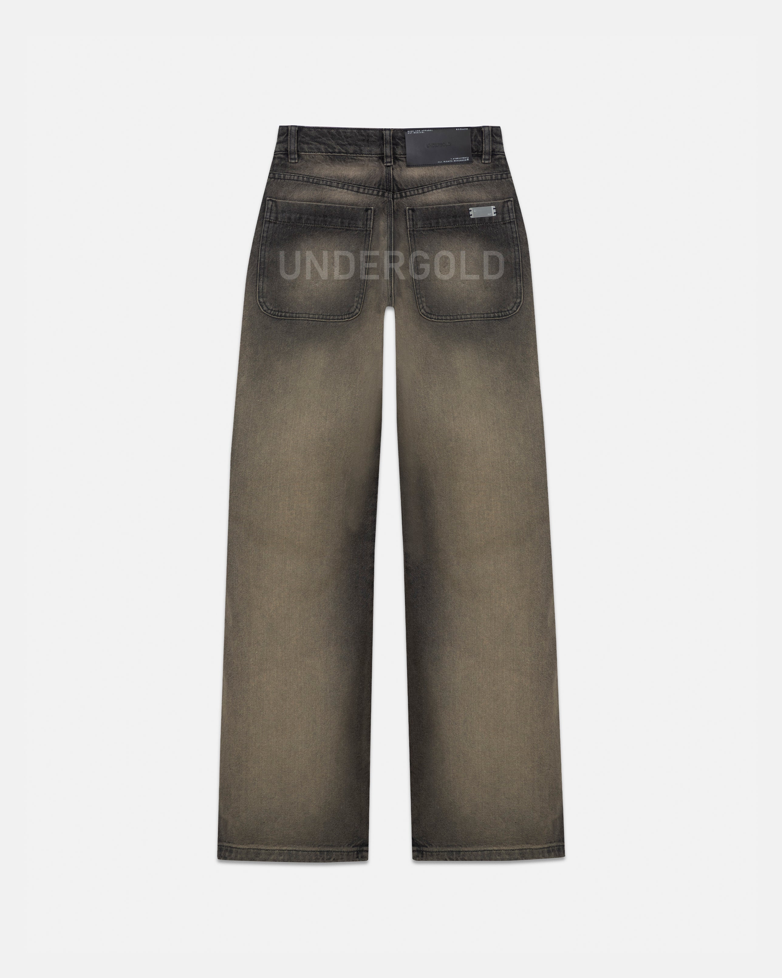 W Line Basic Wide Jeans Dirty Black