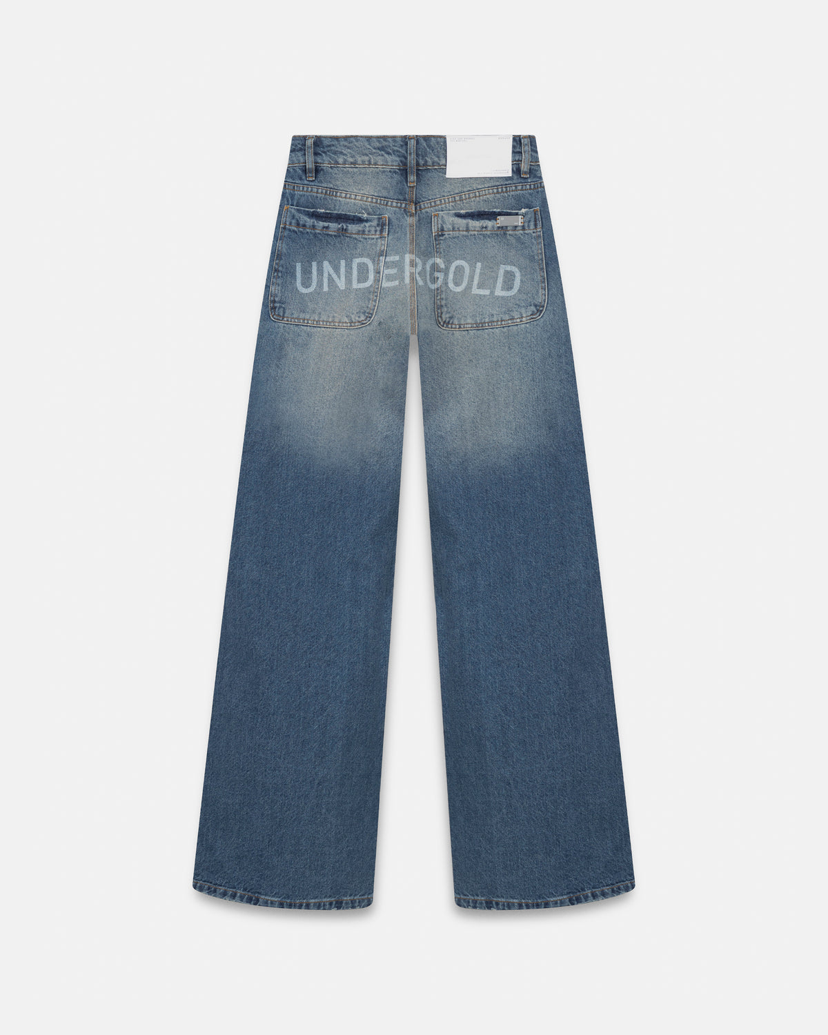 W Line Basic Wide Jeans Mid Blue